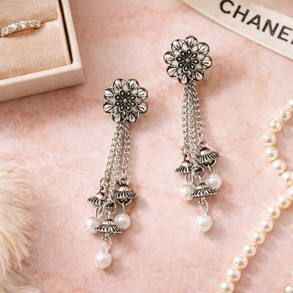 Ritvika Oxidised Earrings