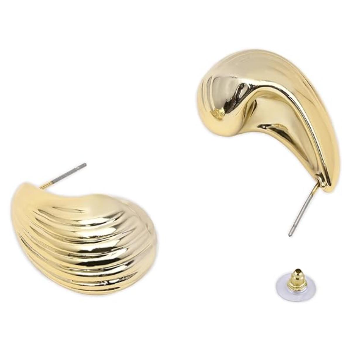 (Pack of 2) Golden & Silver Studs