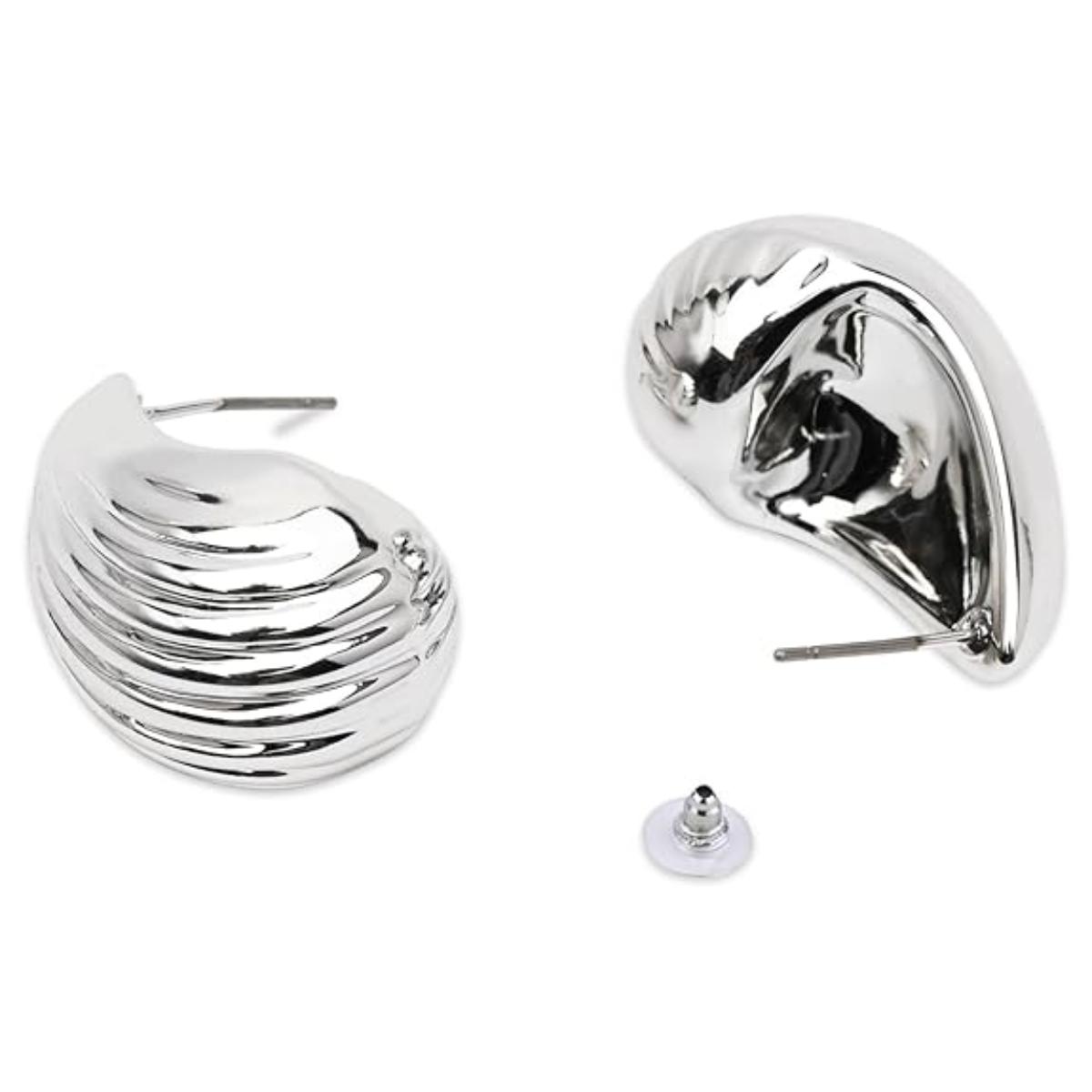 (Pack of 2) Golden & Silver Studs
