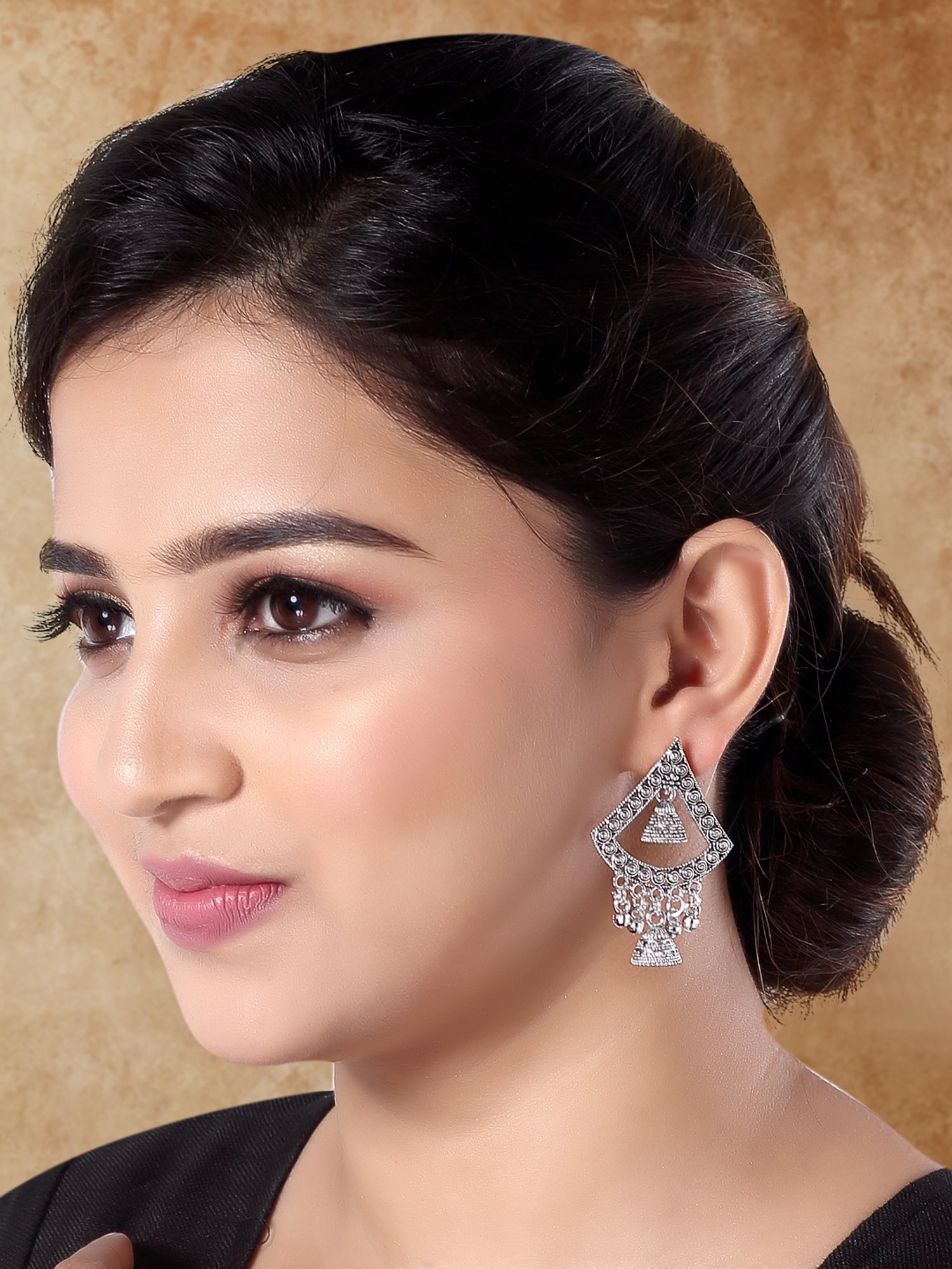 Shyana Oxidised Earrings