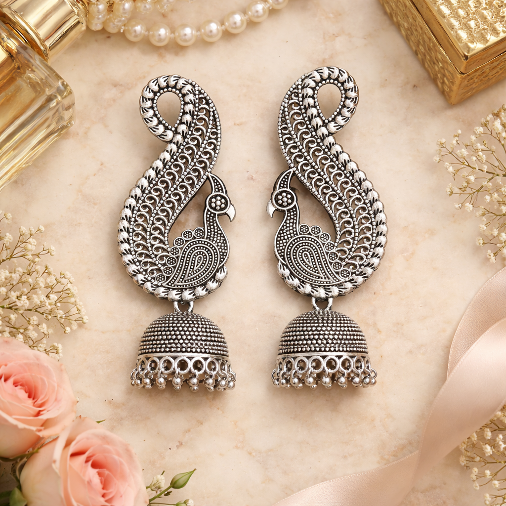 Mokshita Oxidised Earrings