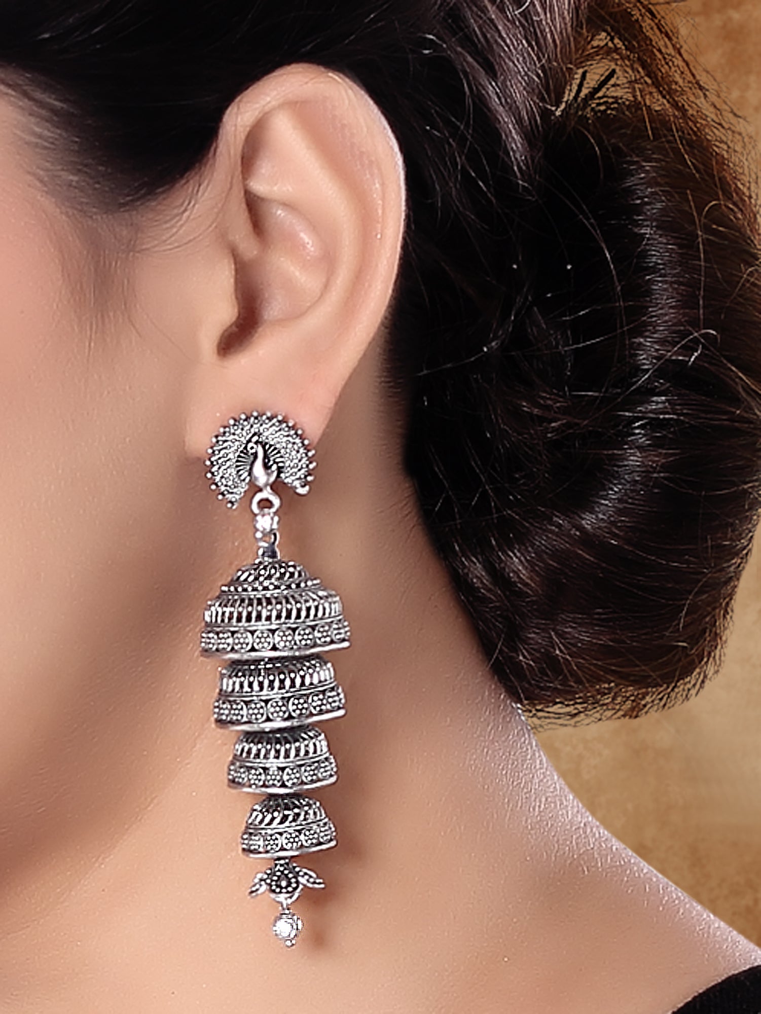 Rasvika Oxidised Earrings