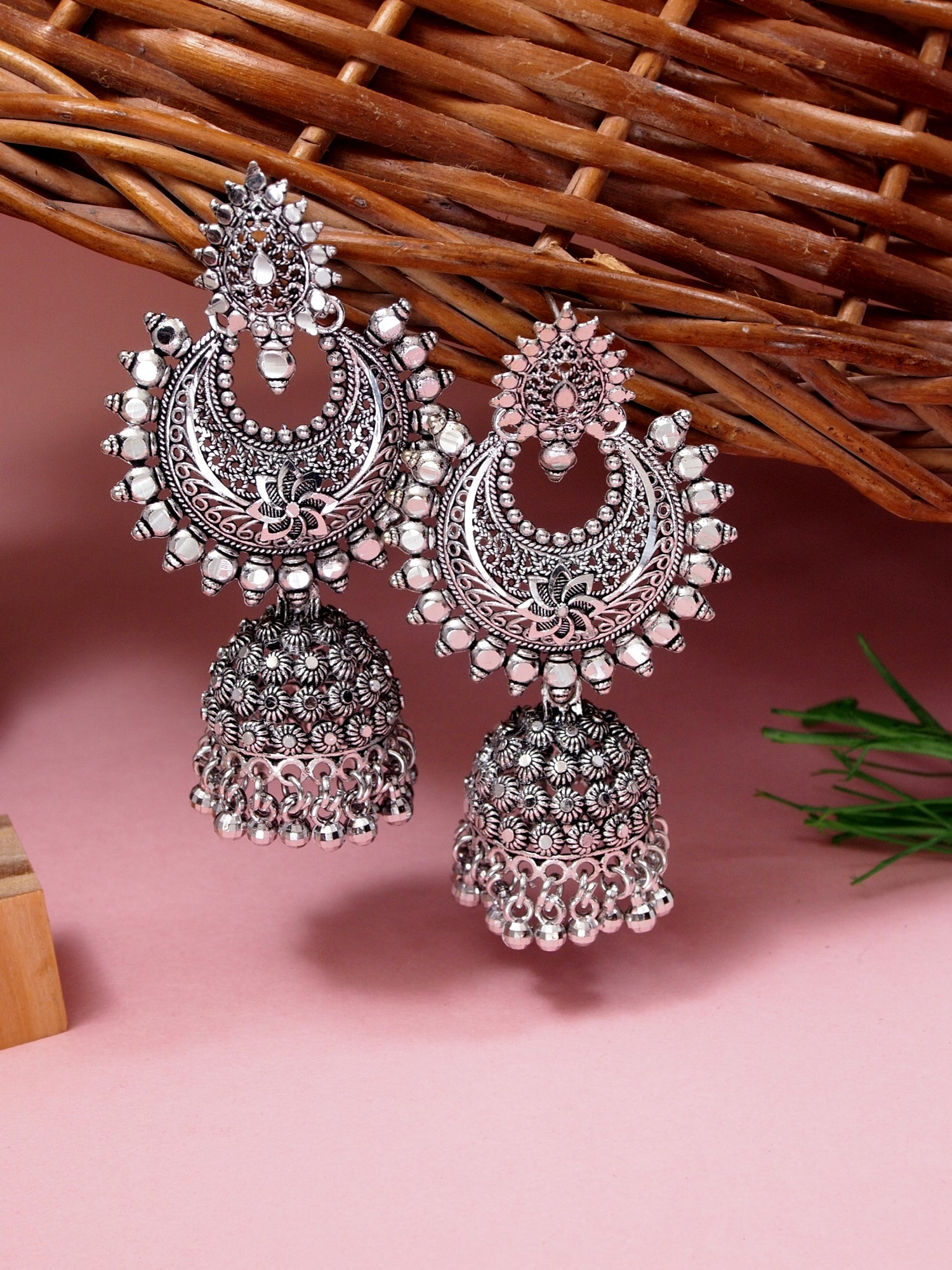 Shuchi Oxidised Earrings