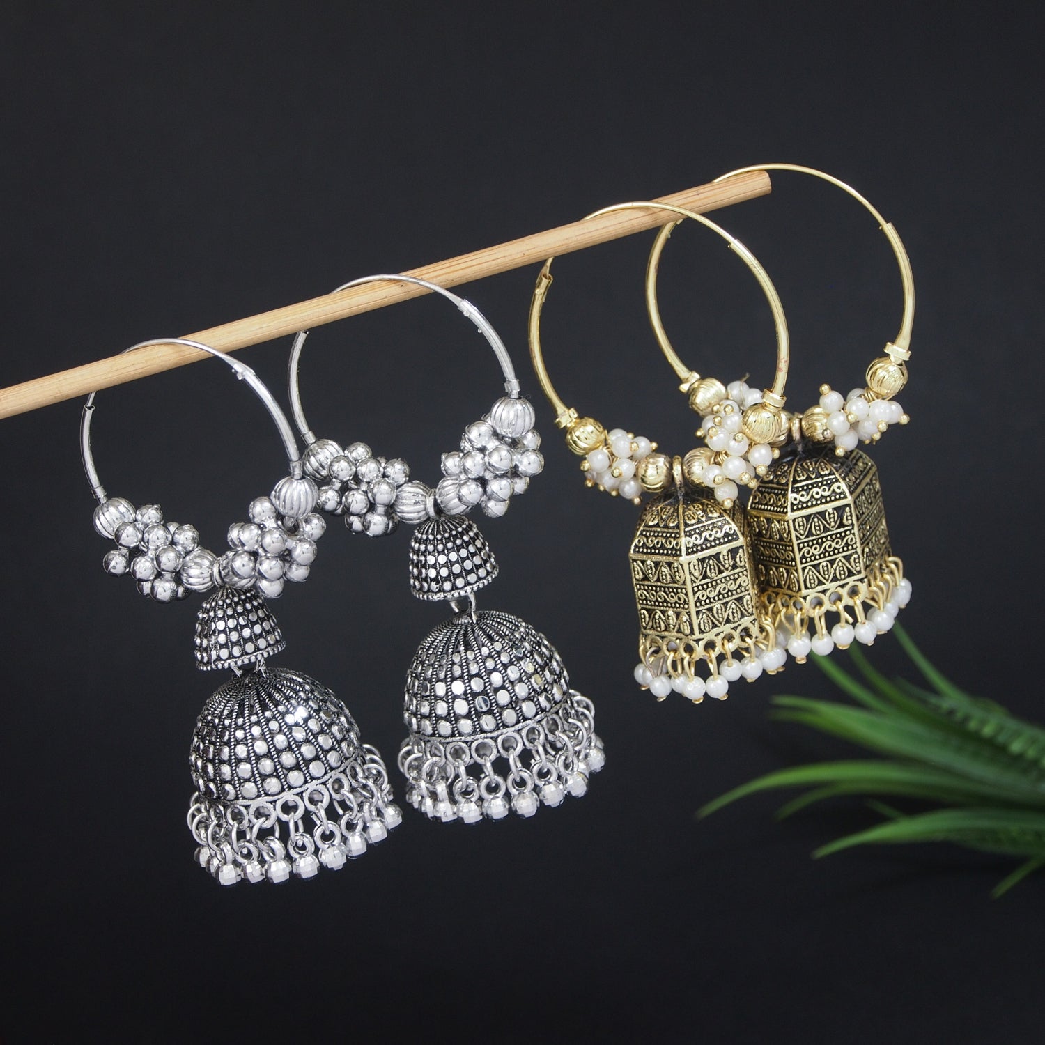 (Pack of 2) Jhumki Earrings