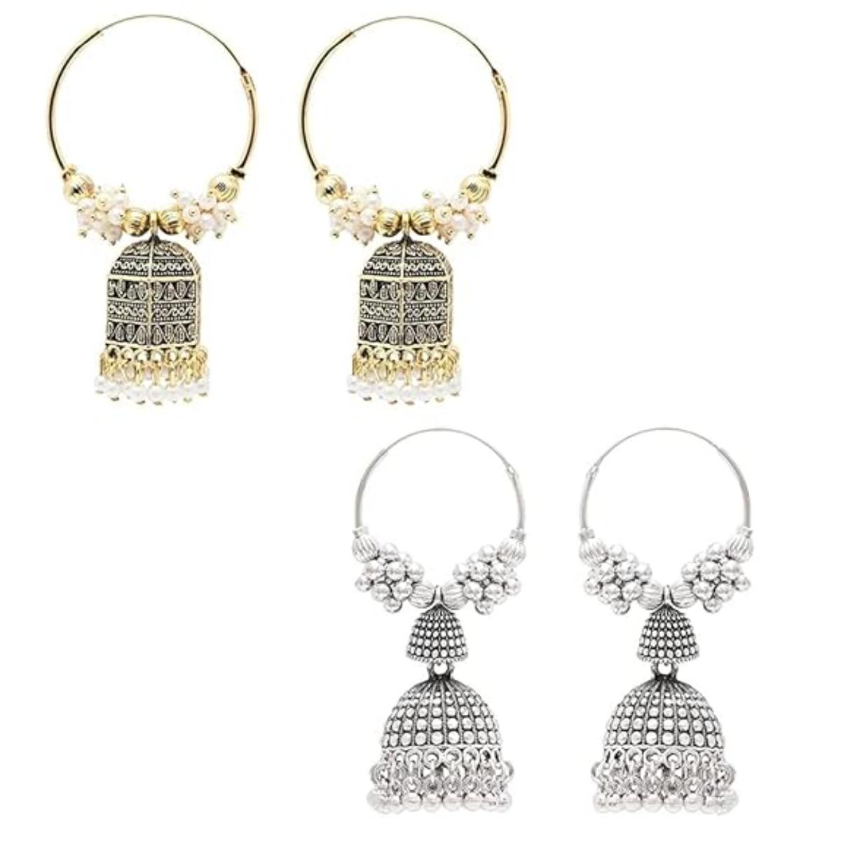(Pack of 2) Jhumki Earrings
