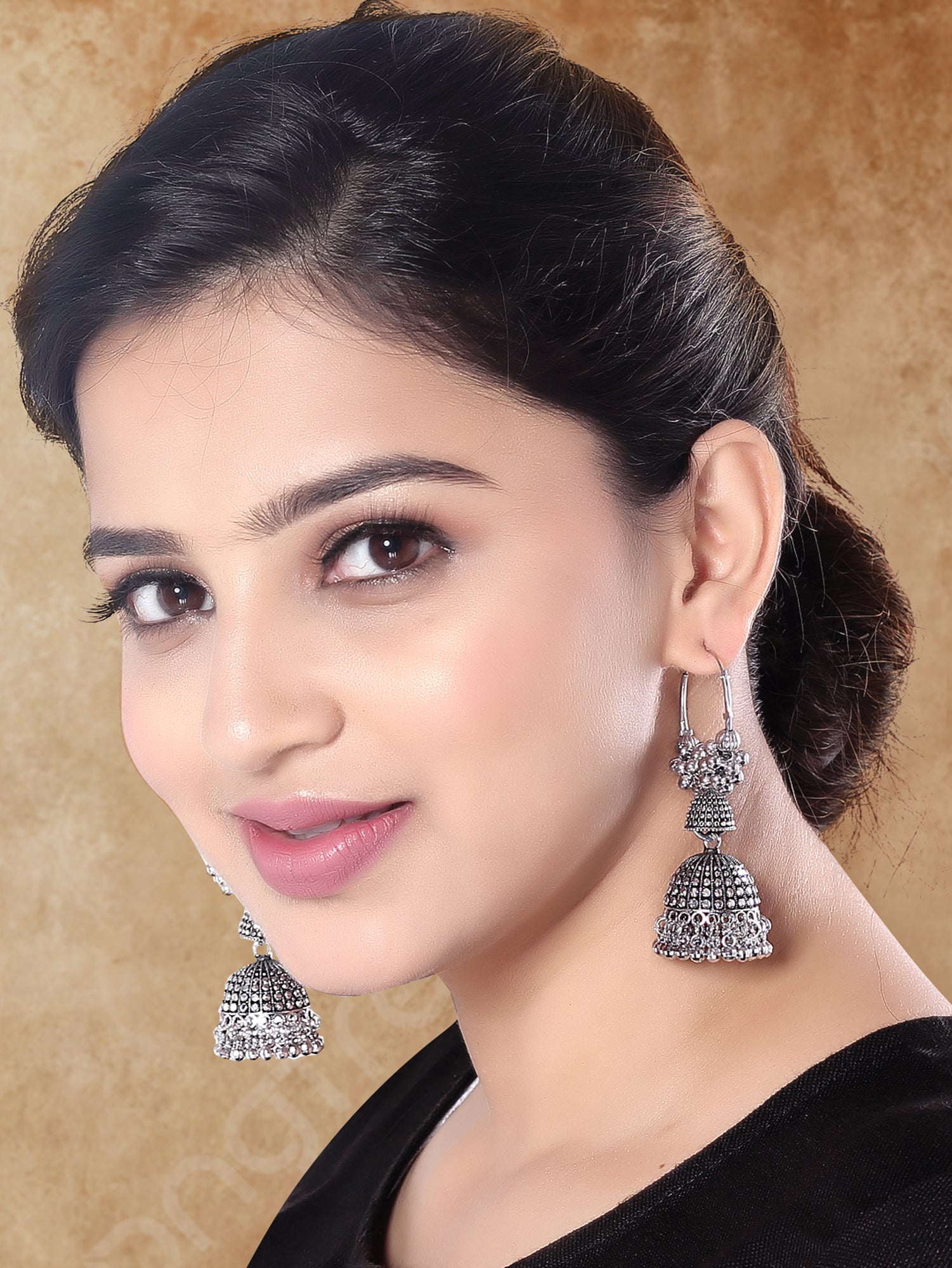 Chitrita Oxidised Earrings