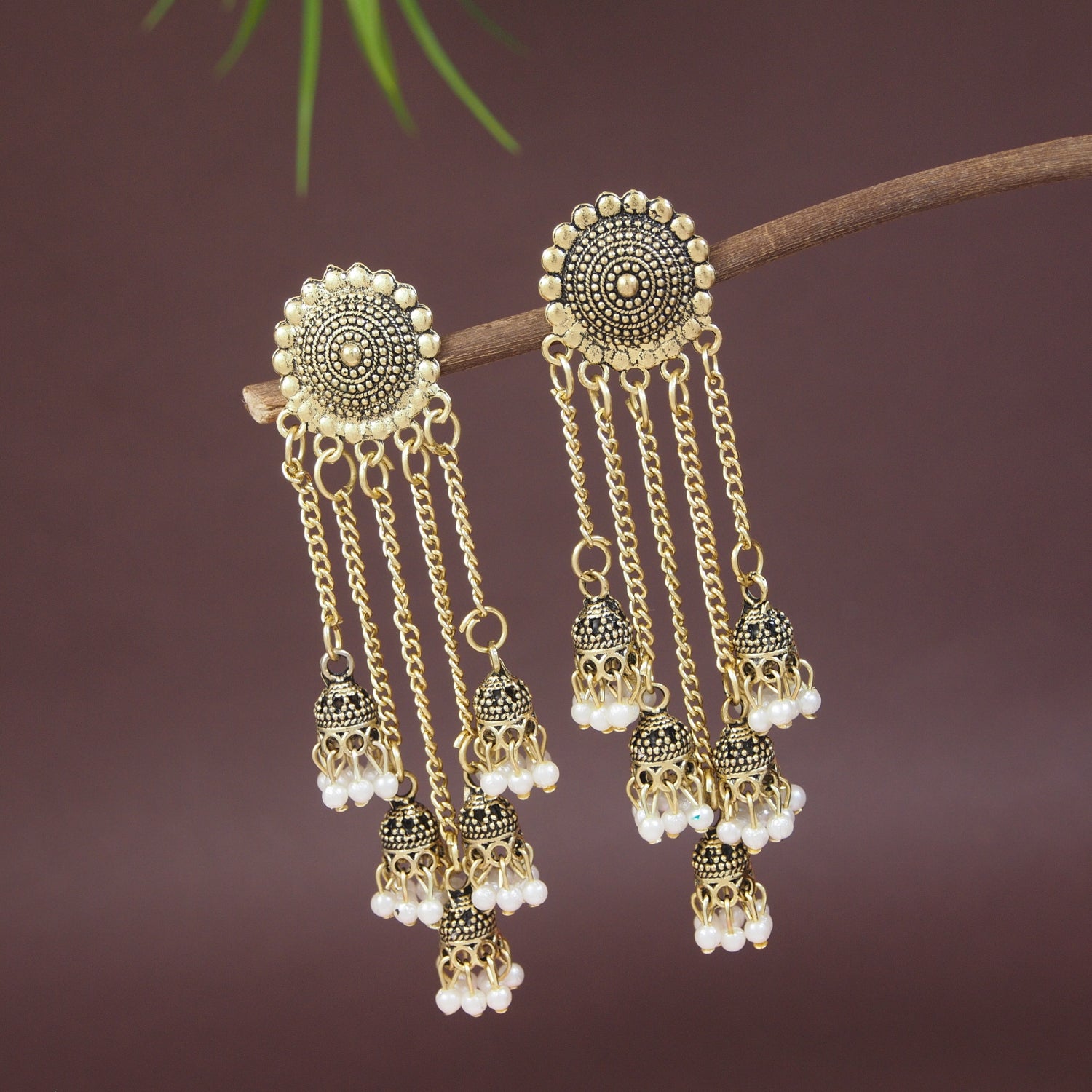 (Pack of 2) Gold Plated Earrings