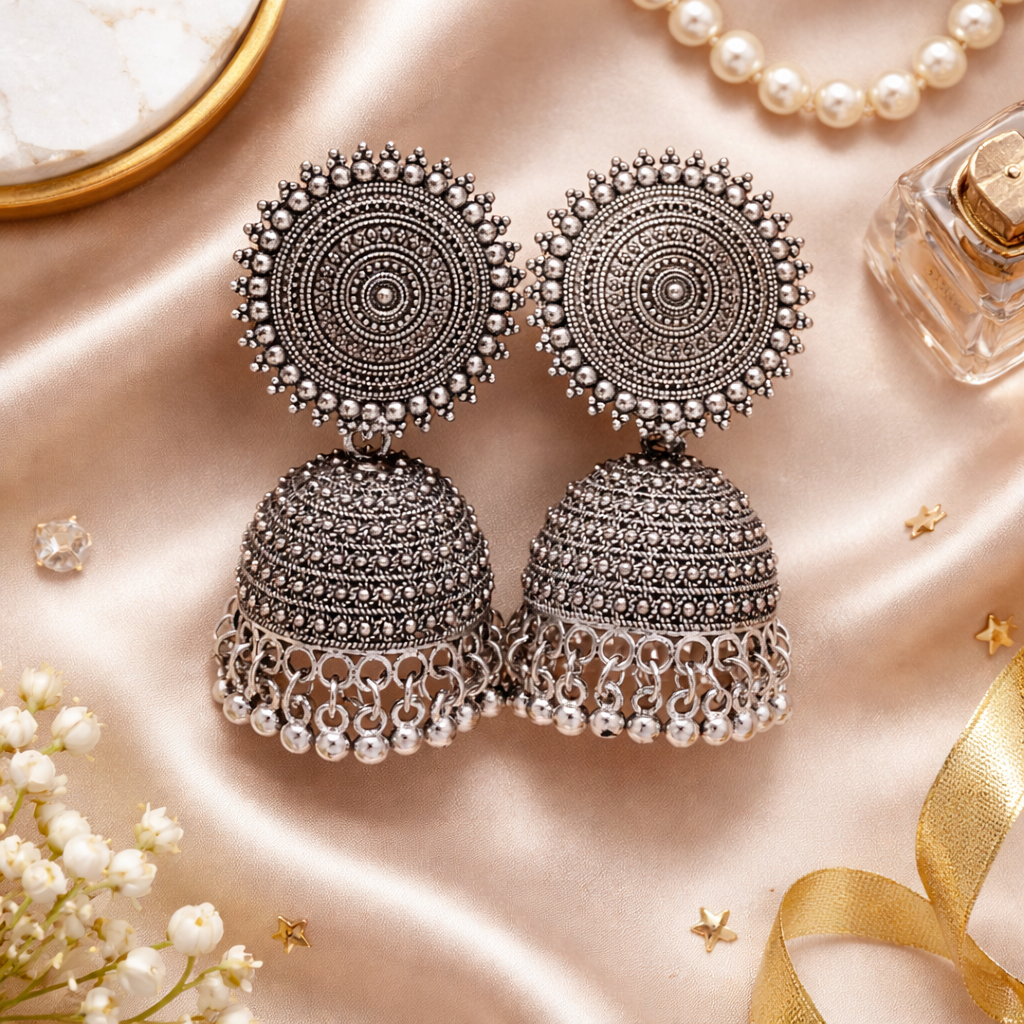 Eshna Oxidised Earrings