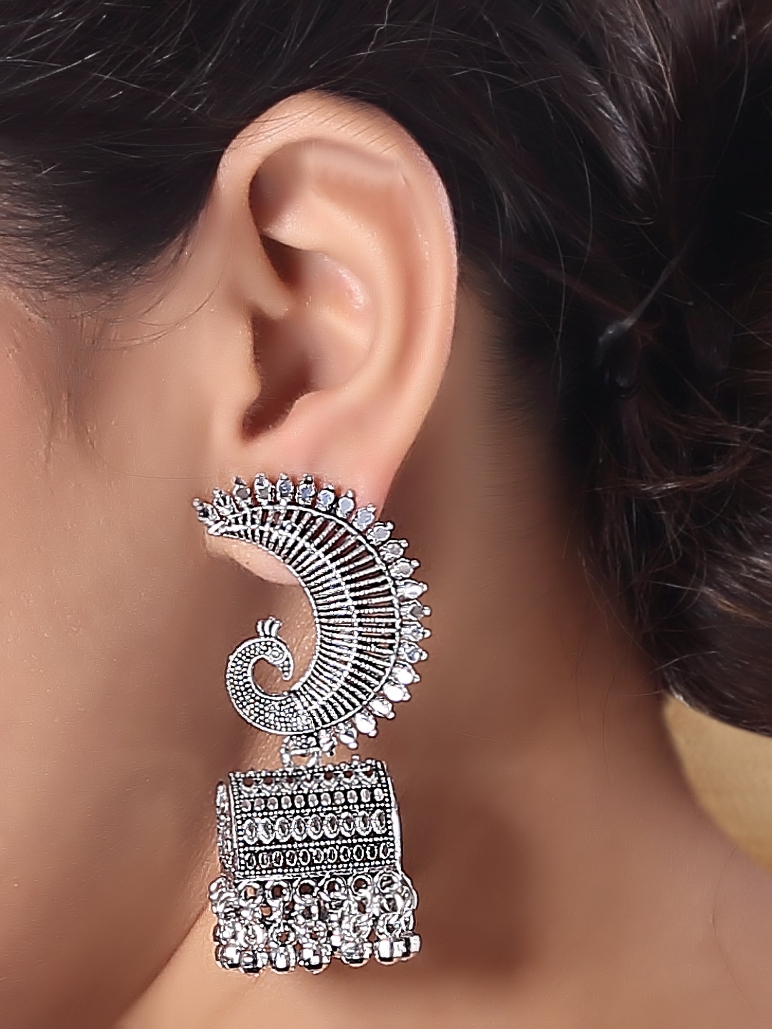Vayu Oxidised Earrings