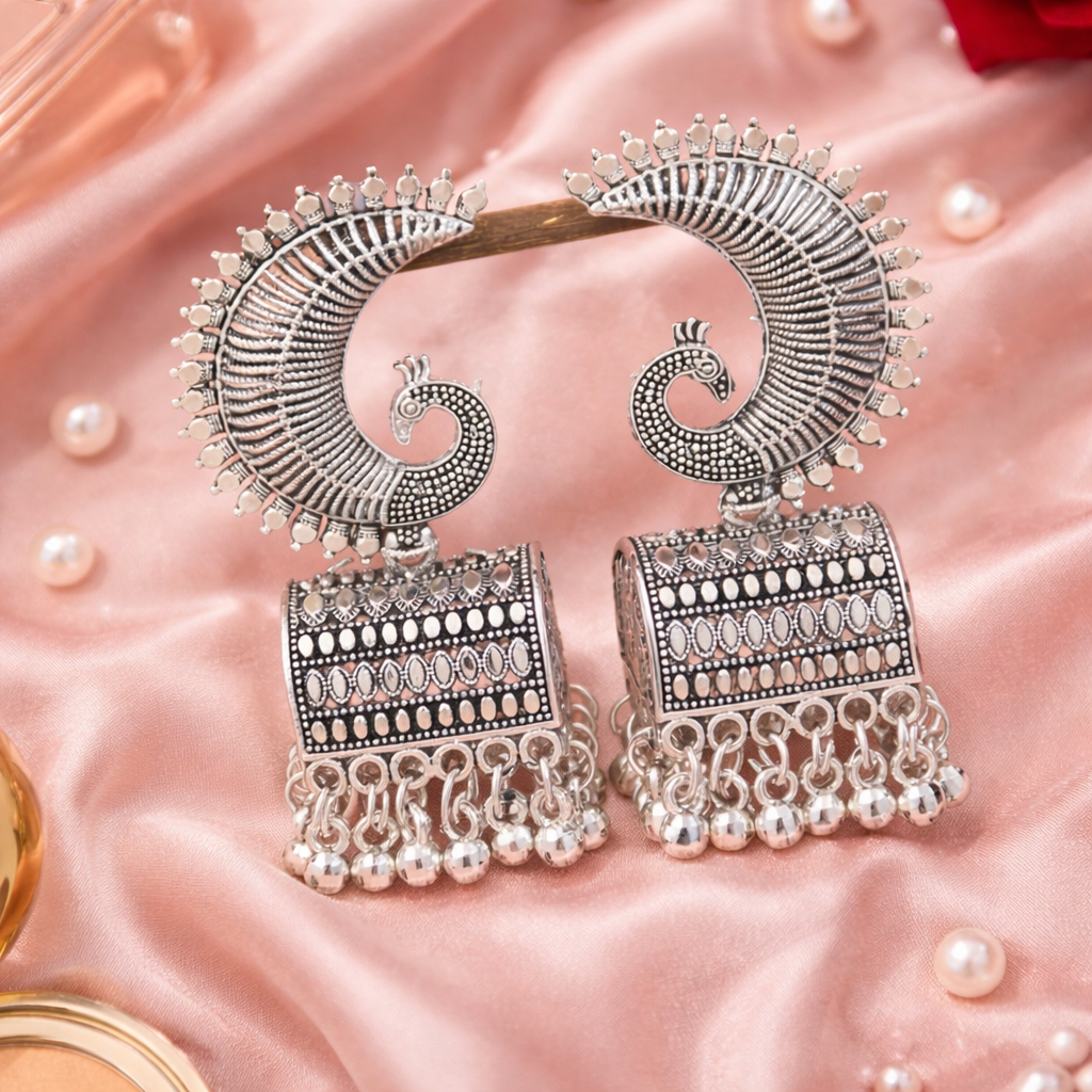 Vayu Oxidised Earrings