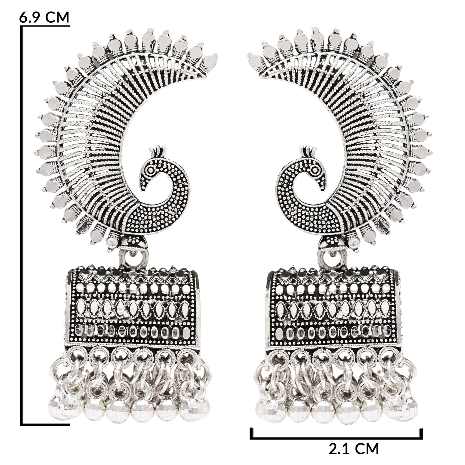 Vayu Oxidised Earrings