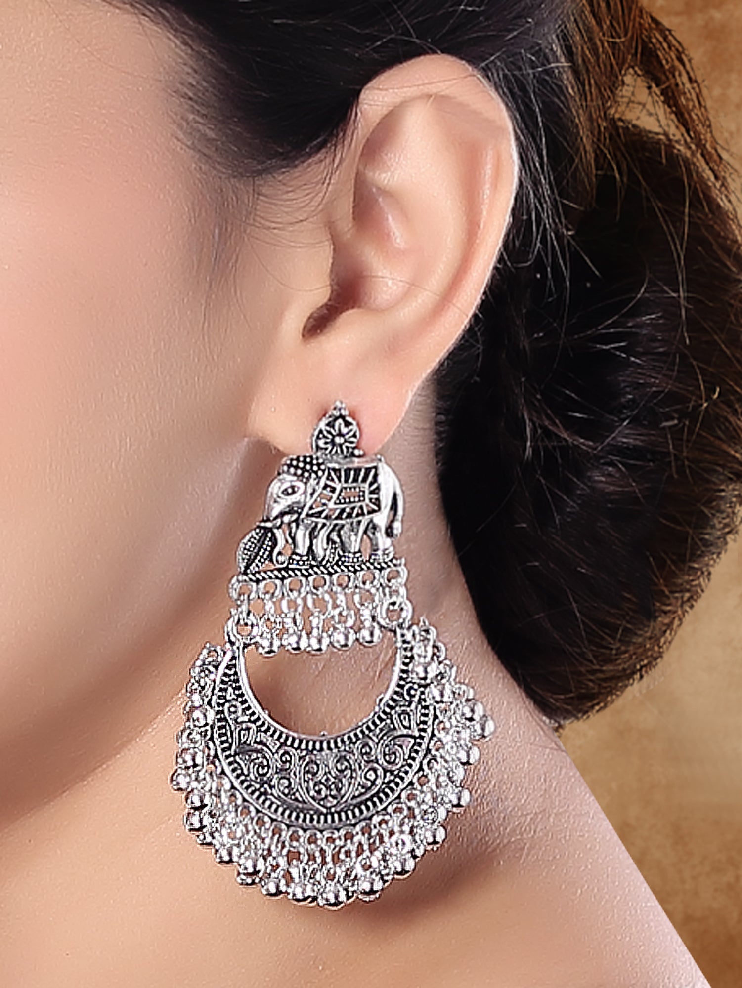 Parina Oxidised Earrings