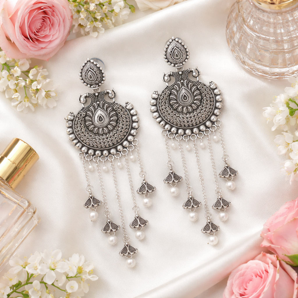 Rudhi Oxidised Earrings
