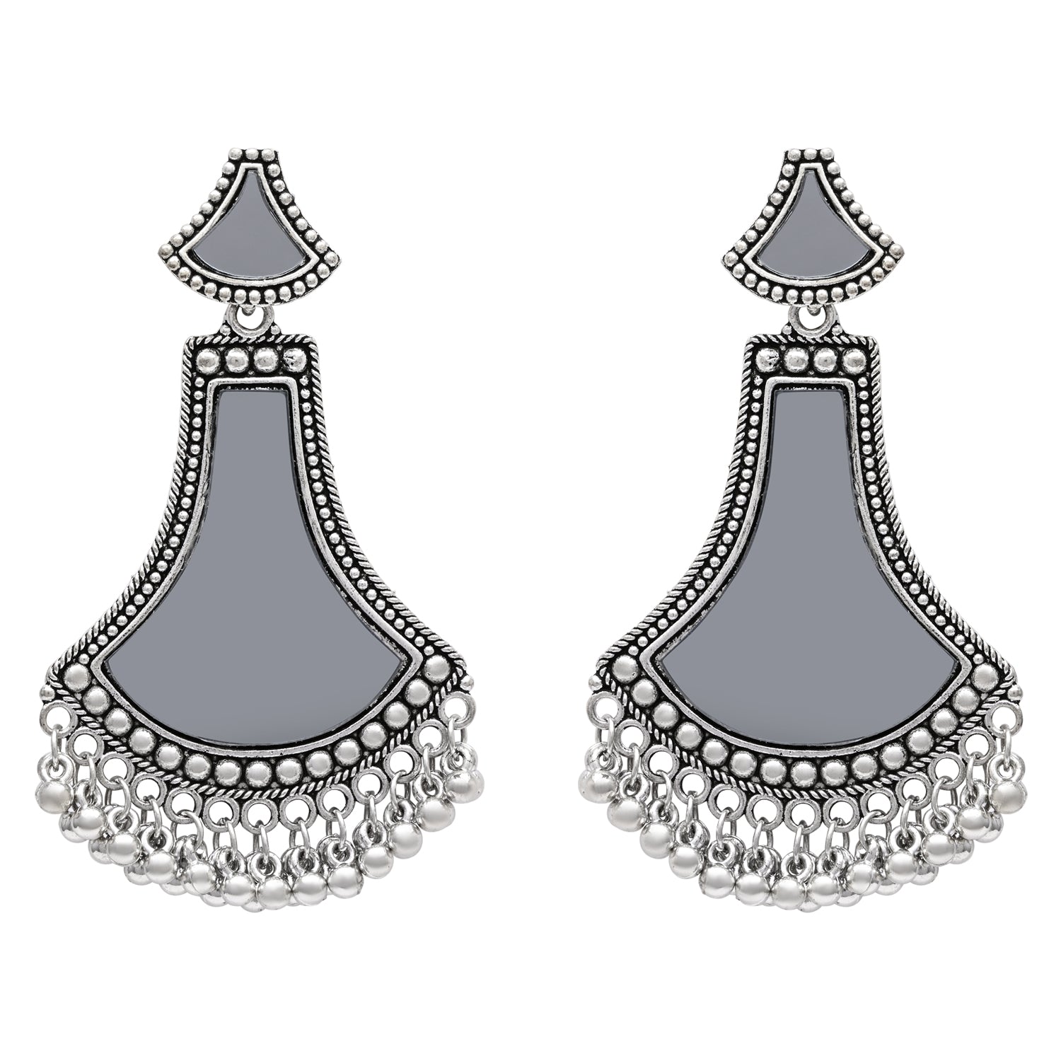 Takshi Oxidised Earrings