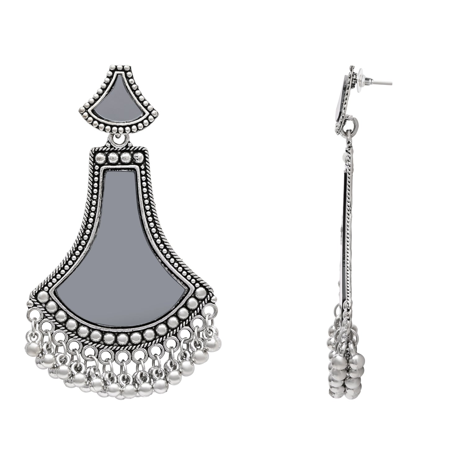 Takshi Oxidised Earrings