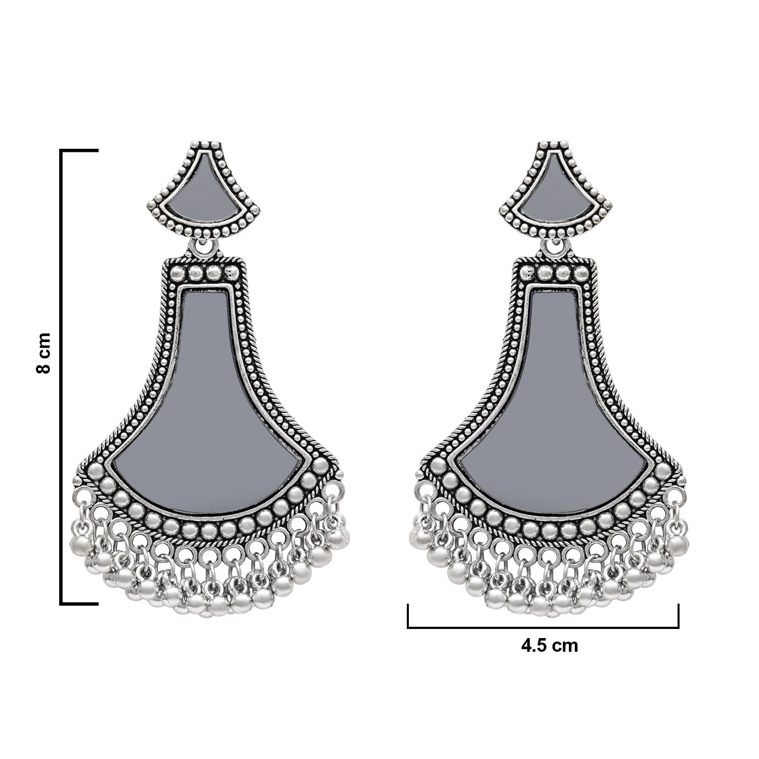 Takshi Oxidised Earrings