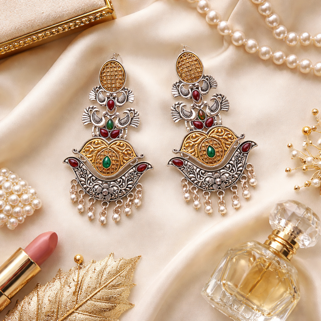 Niyutsa Oxidised Earrings