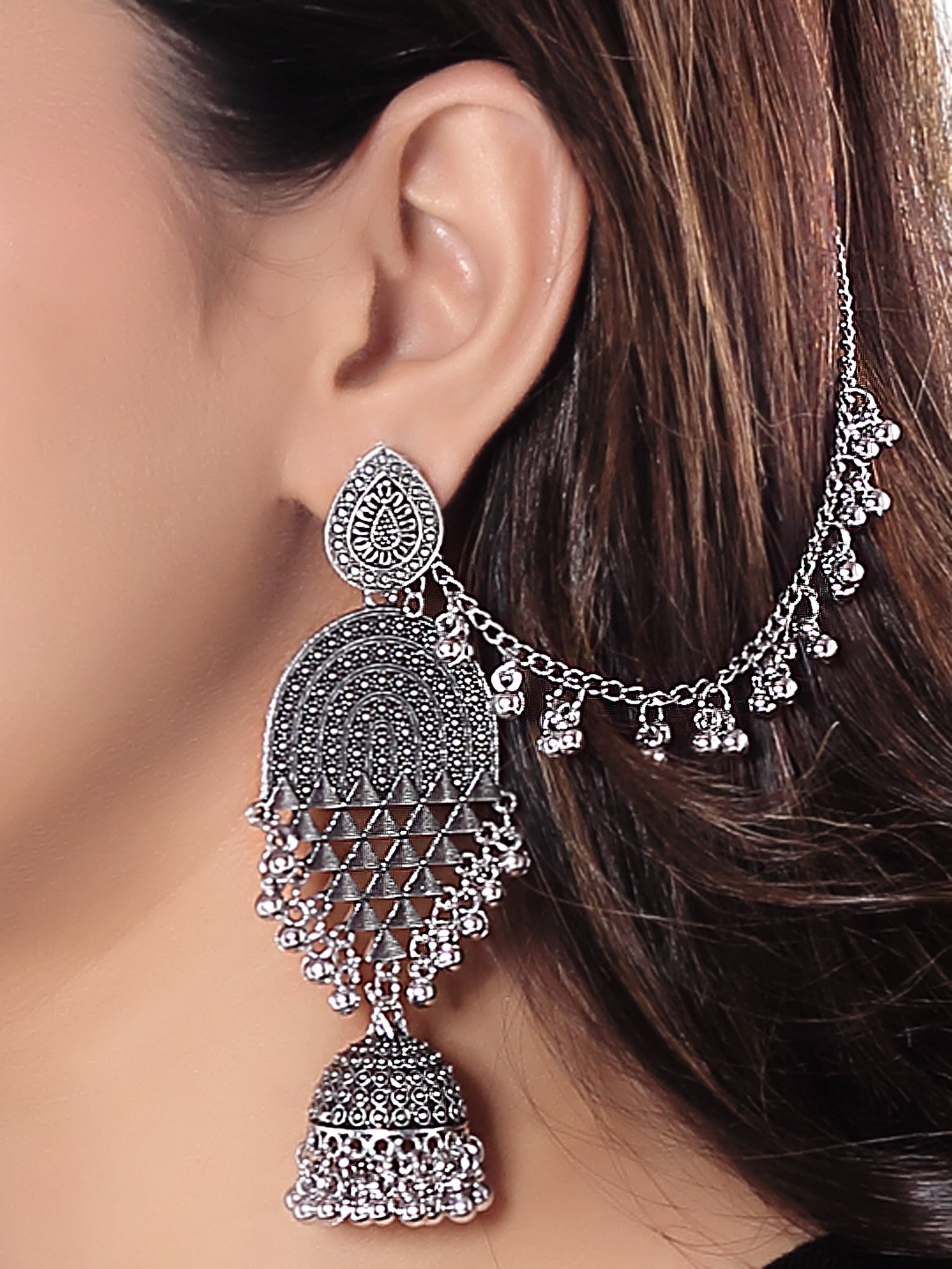 Ravya Oxidised Earrings