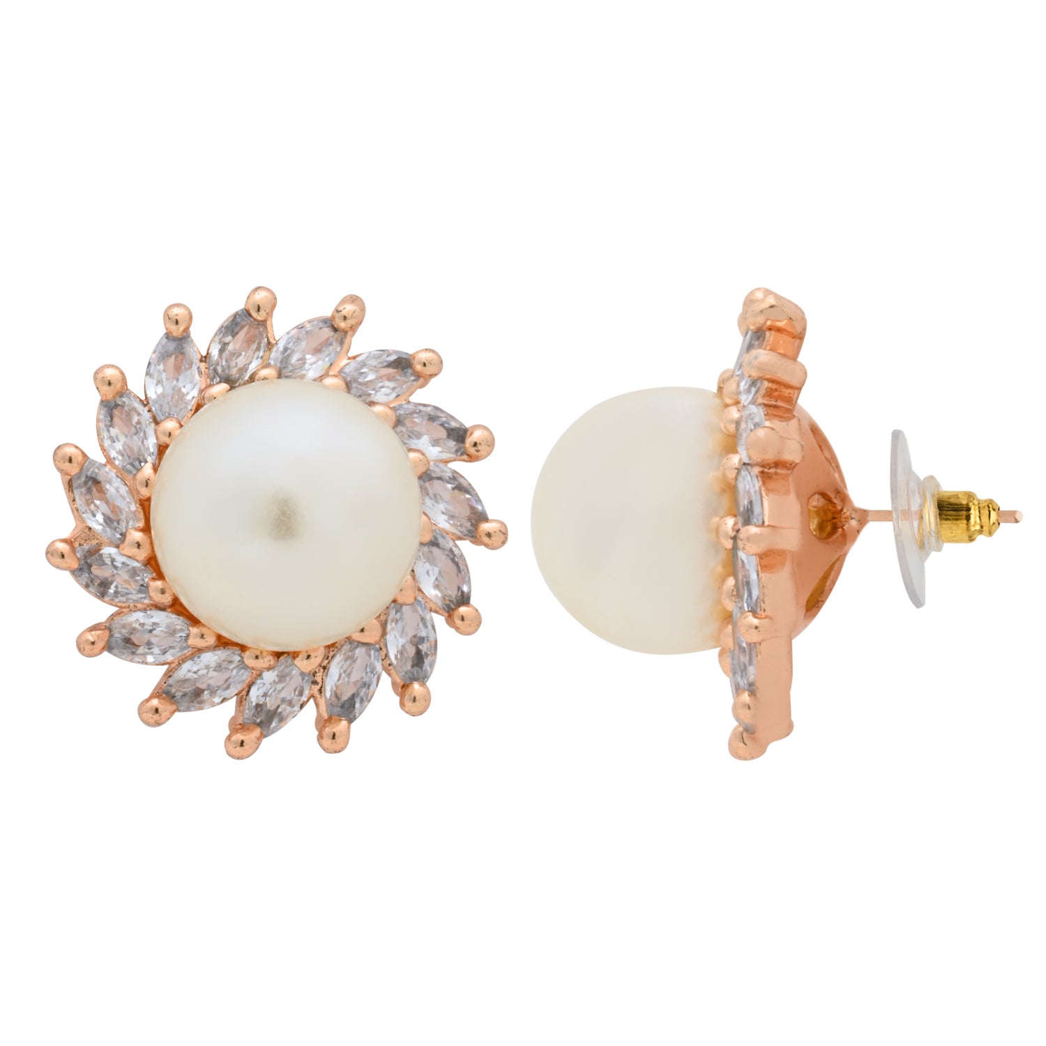 Vridhi RoseGold Earrings