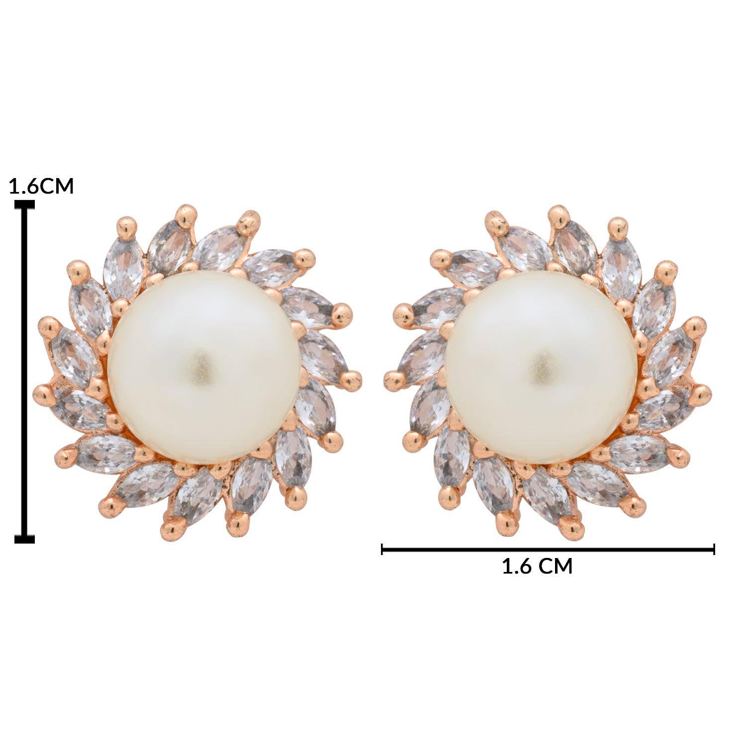 Vridhi RoseGold Earrings