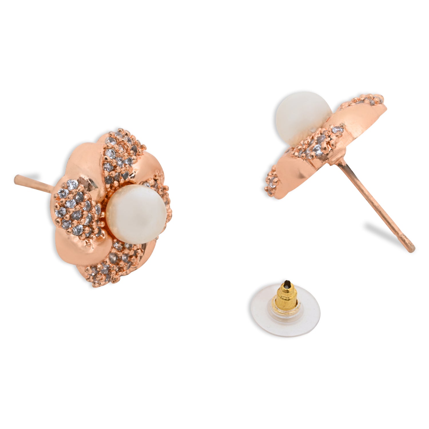 Zeyna RoseGold Earrings