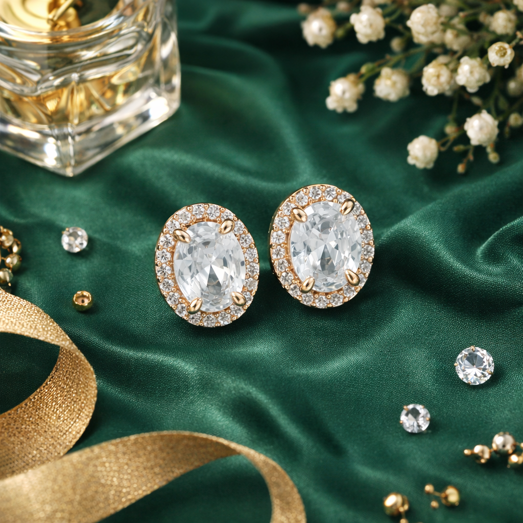 Vyara RoseGold Earrings