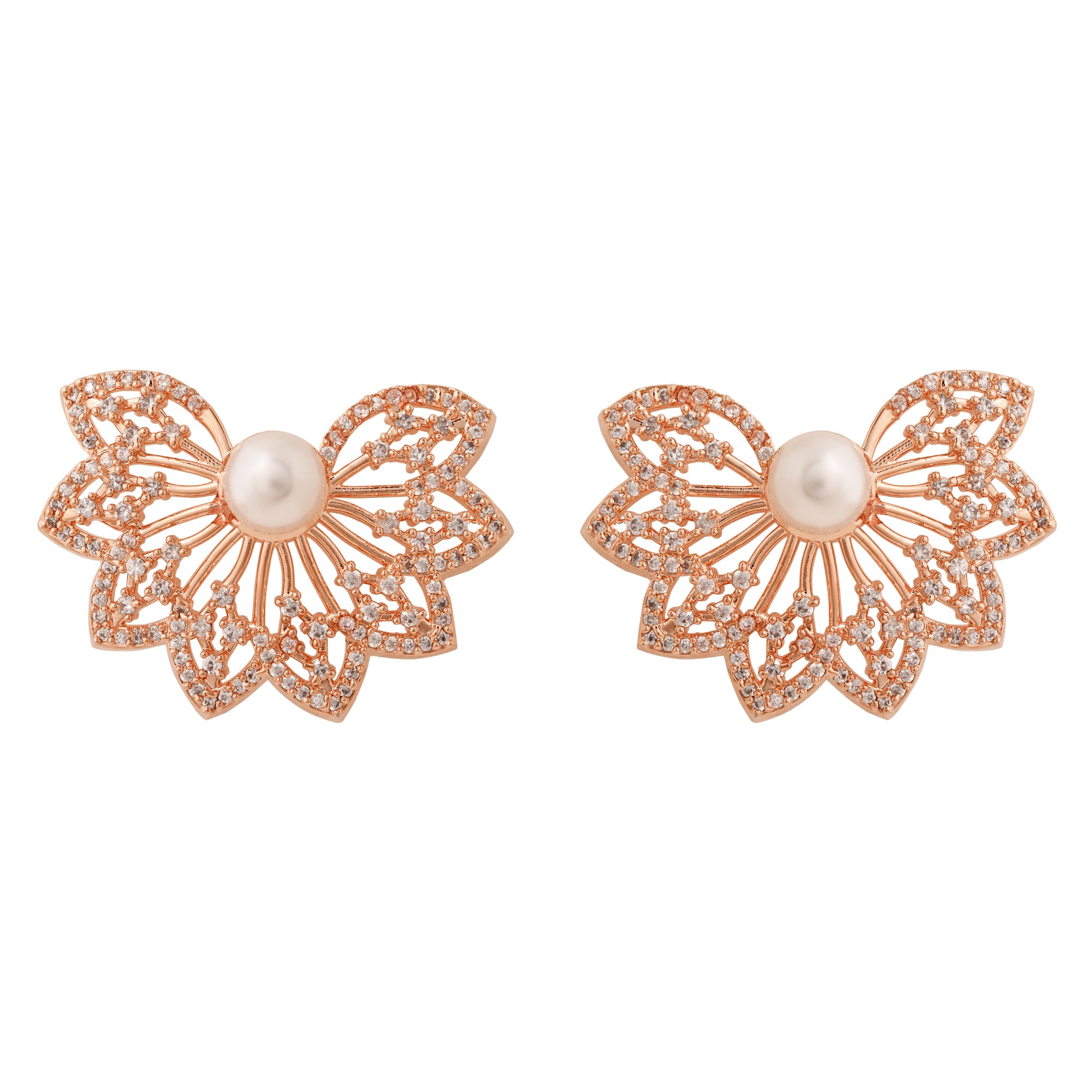 Aaria RoseGold Earrings