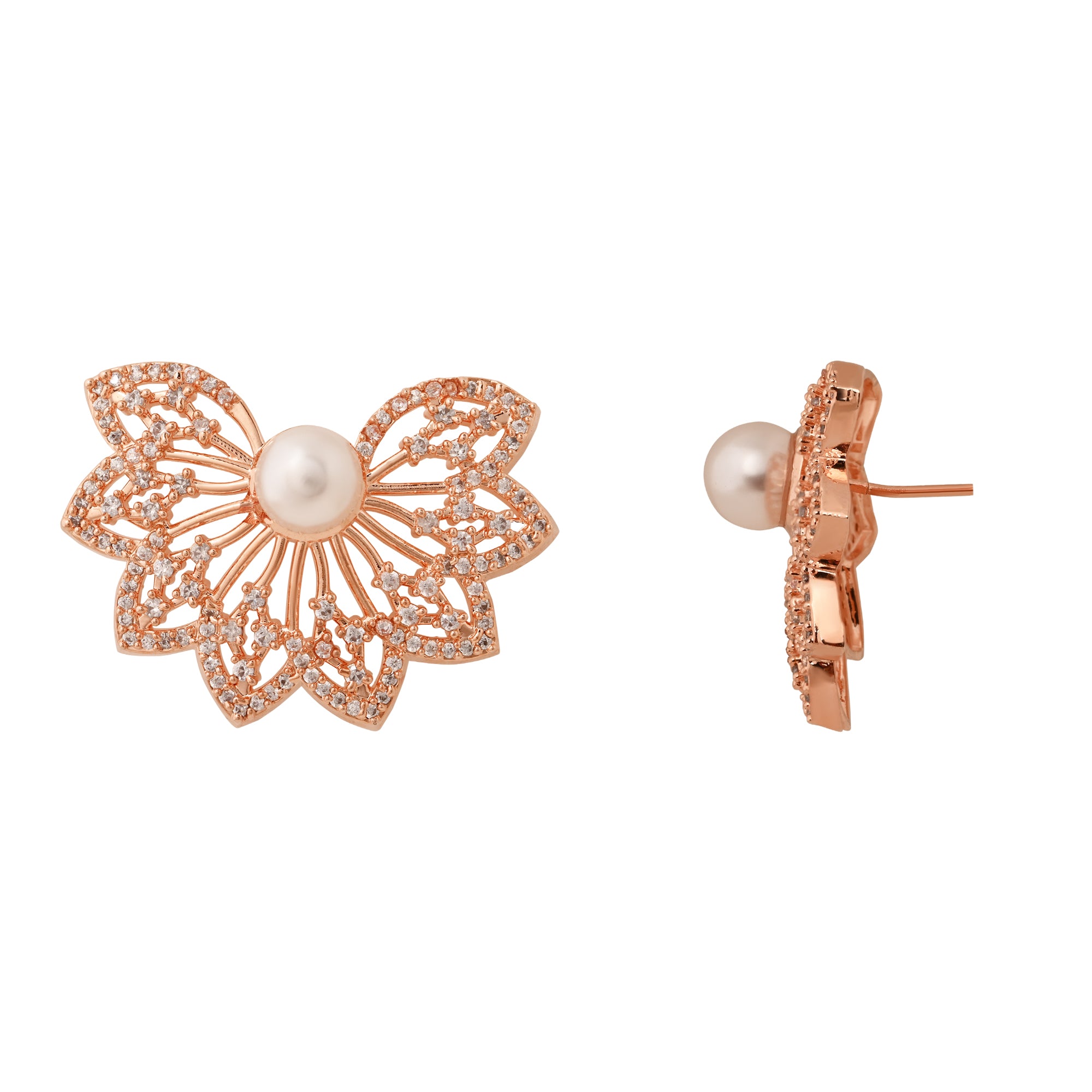 Aaria RoseGold Earrings