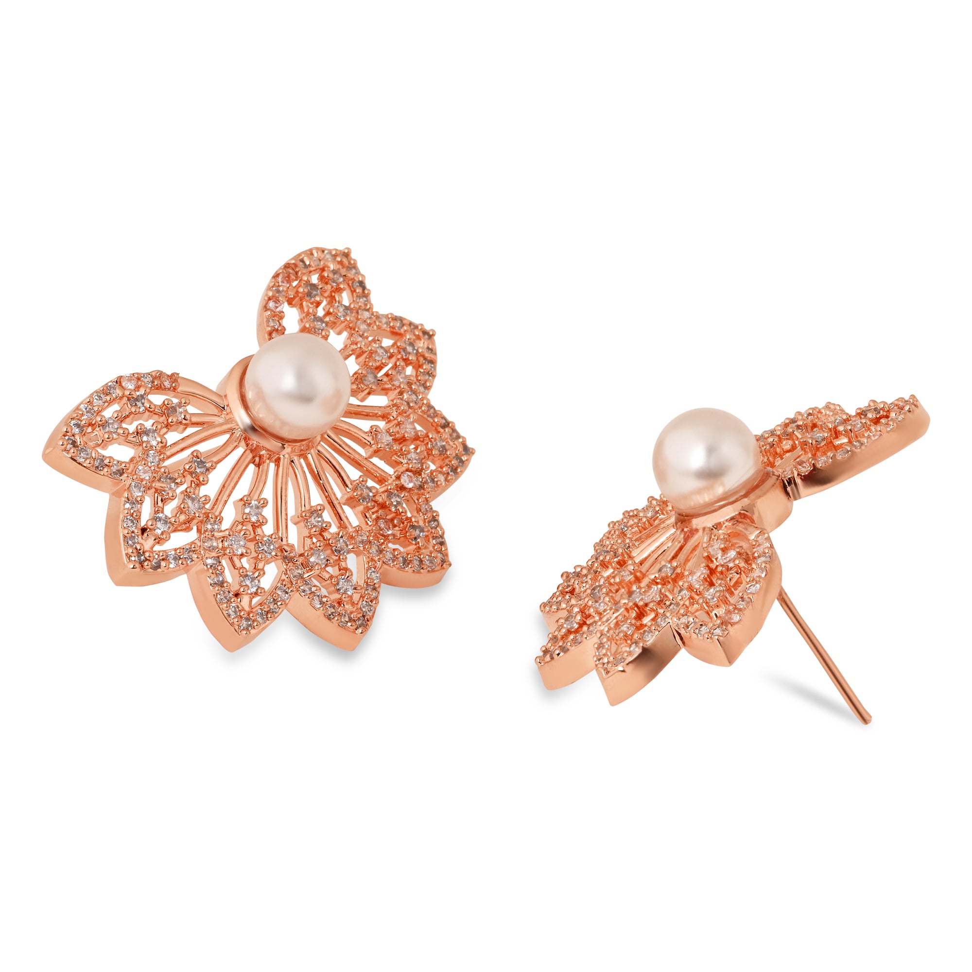 Aaria RoseGold Earrings