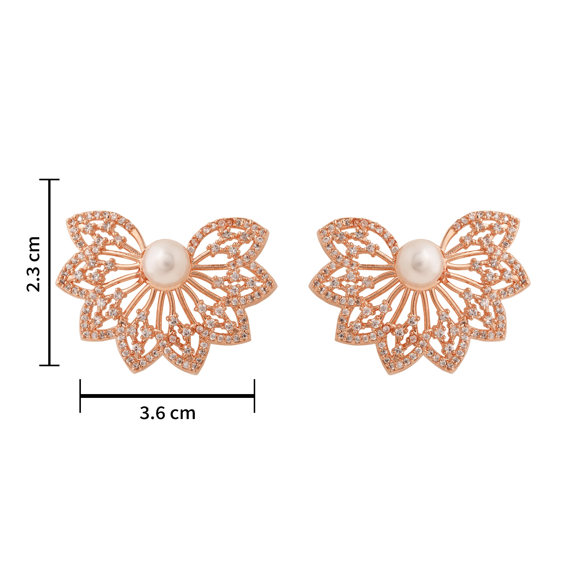 Aaria RoseGold Earrings