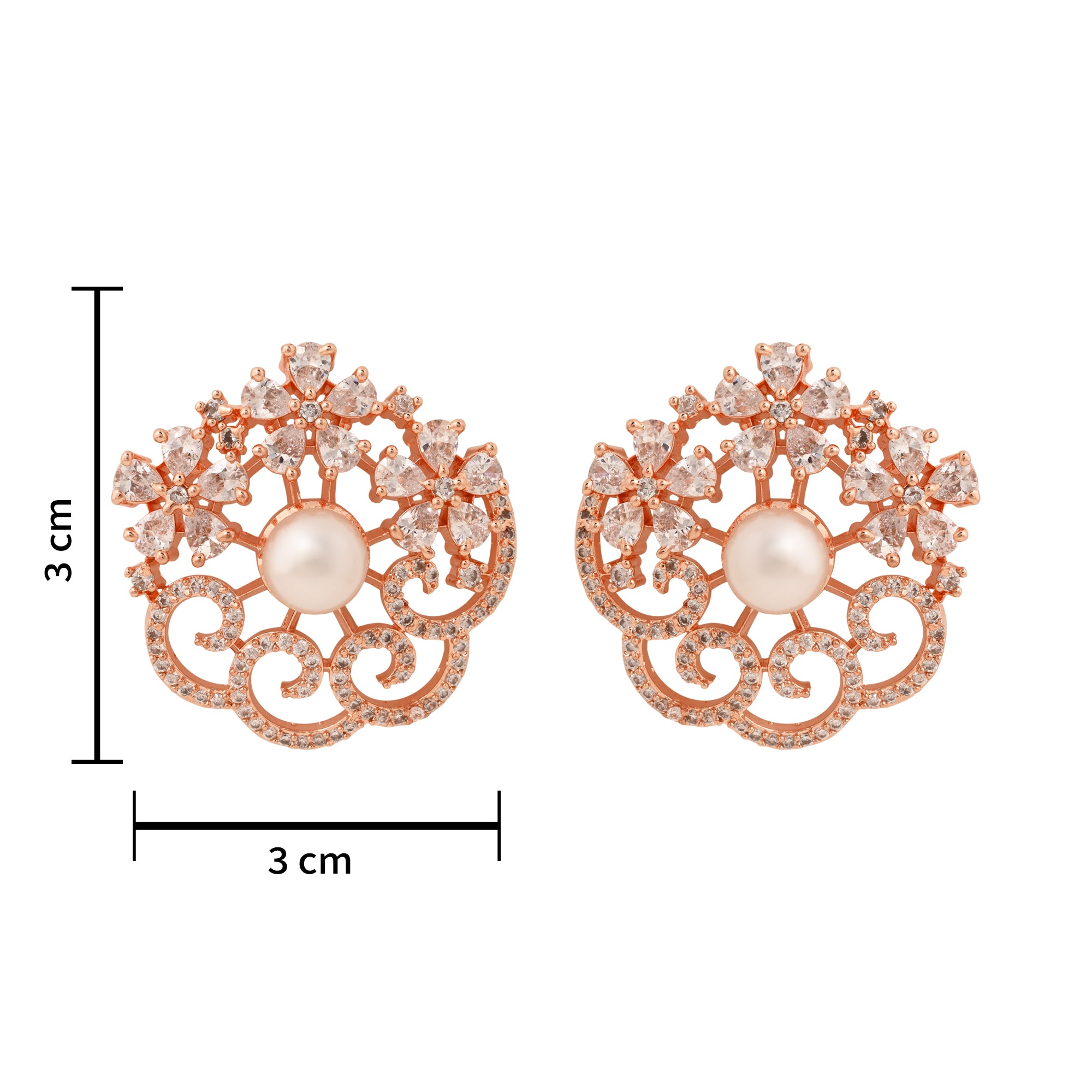Jennifer RoseGold Earrings