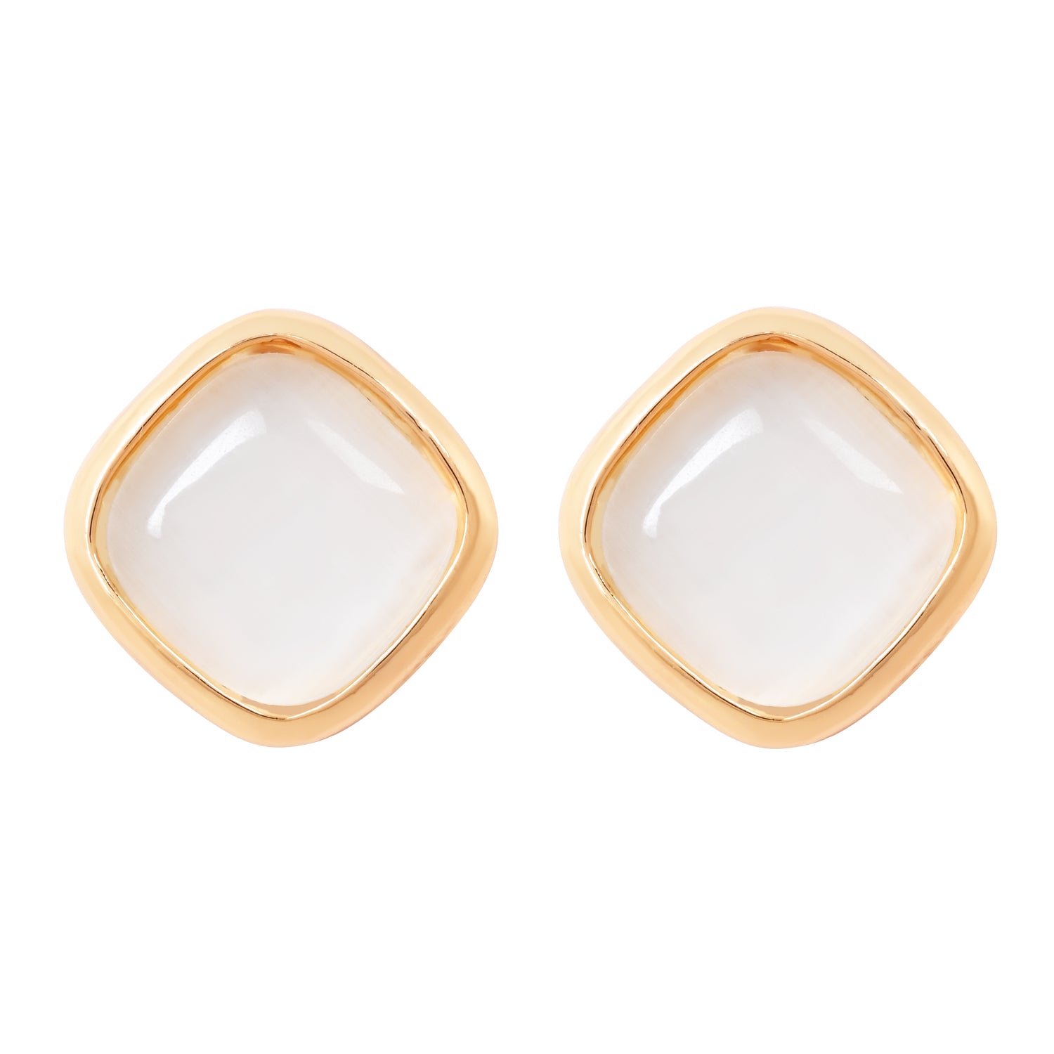 Audrey White Earrings