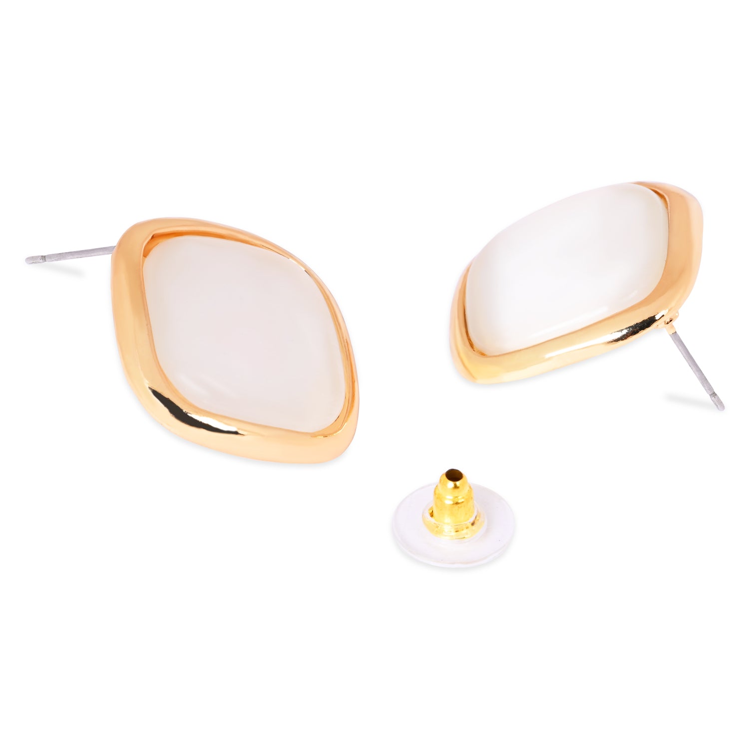 Audrey White Earrings