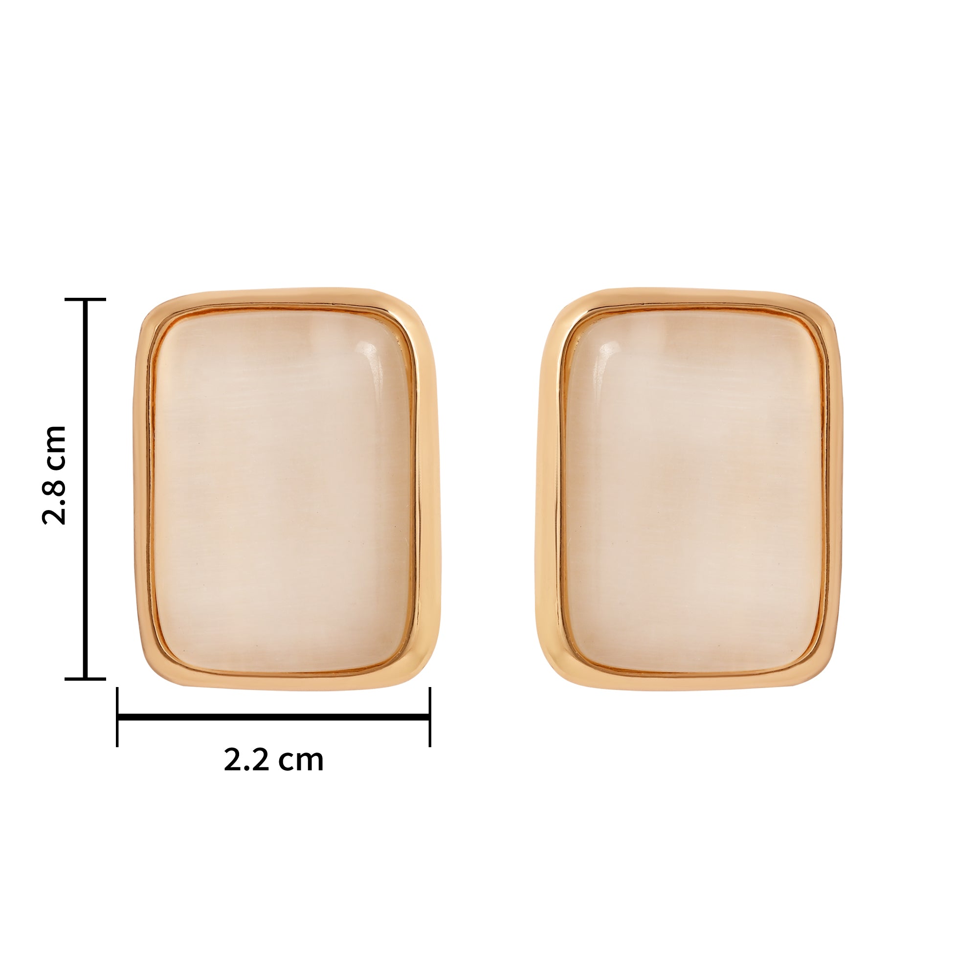 Grace White Earrings