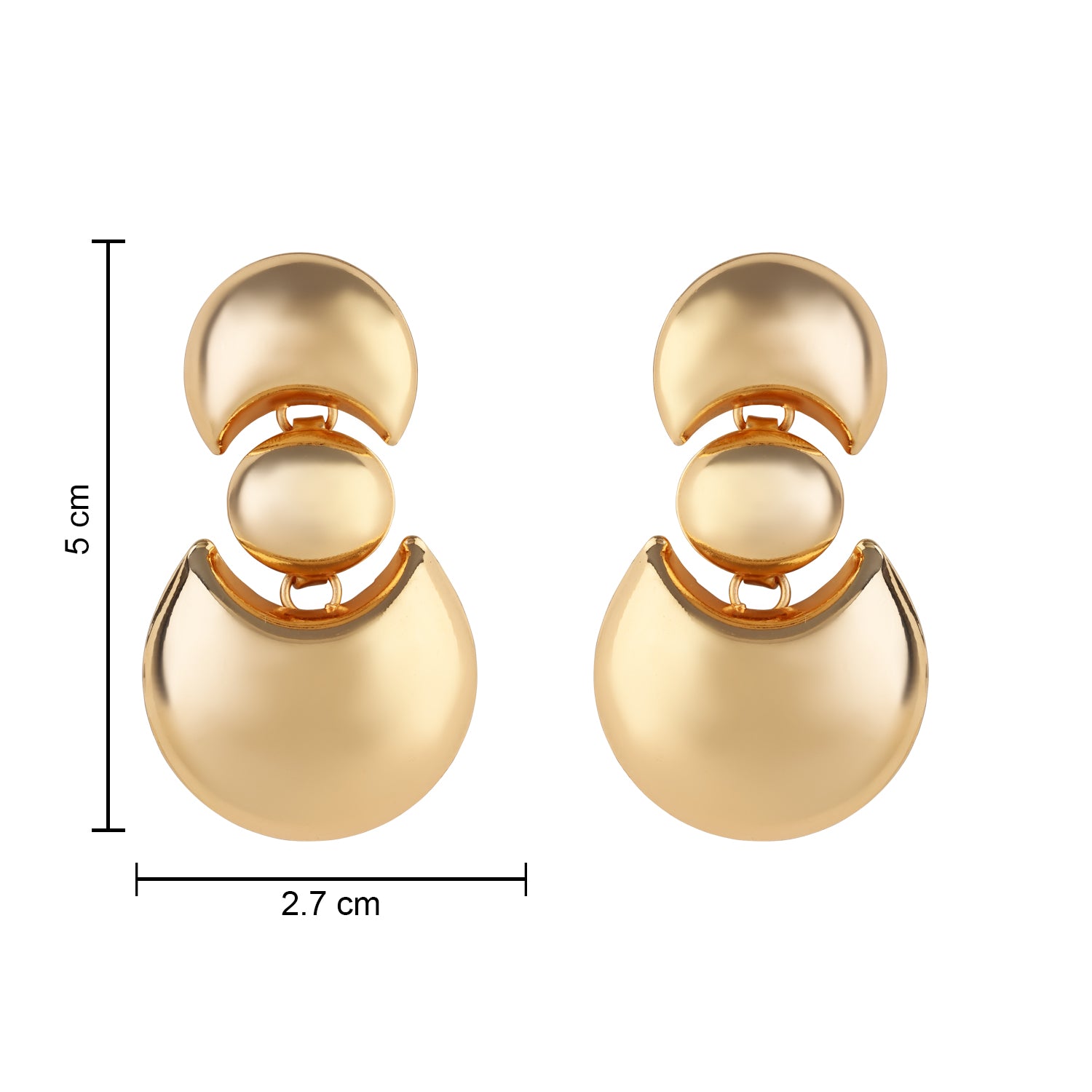 Sienna Gold Statement Earrings