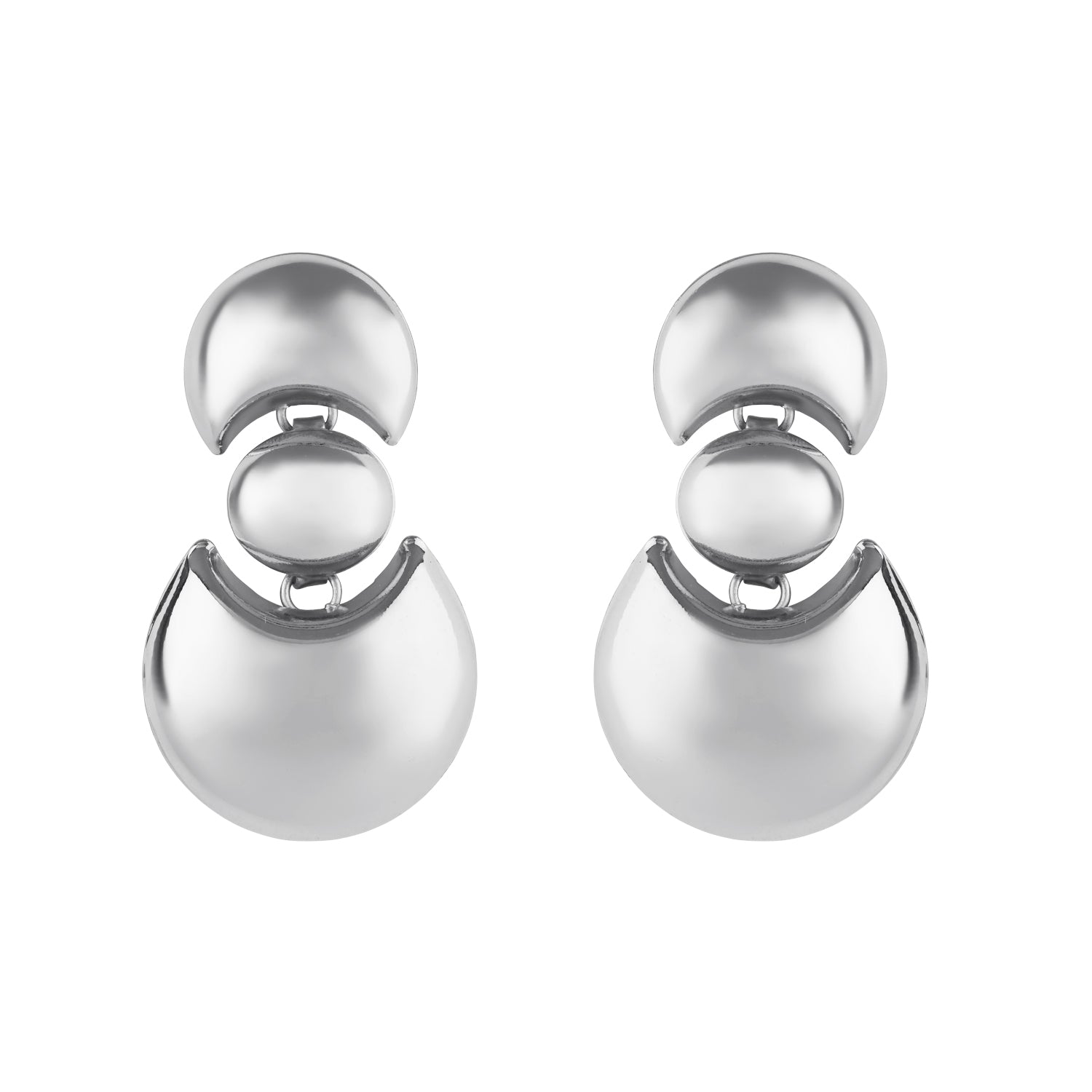 Sienna Silver Statement Earrings