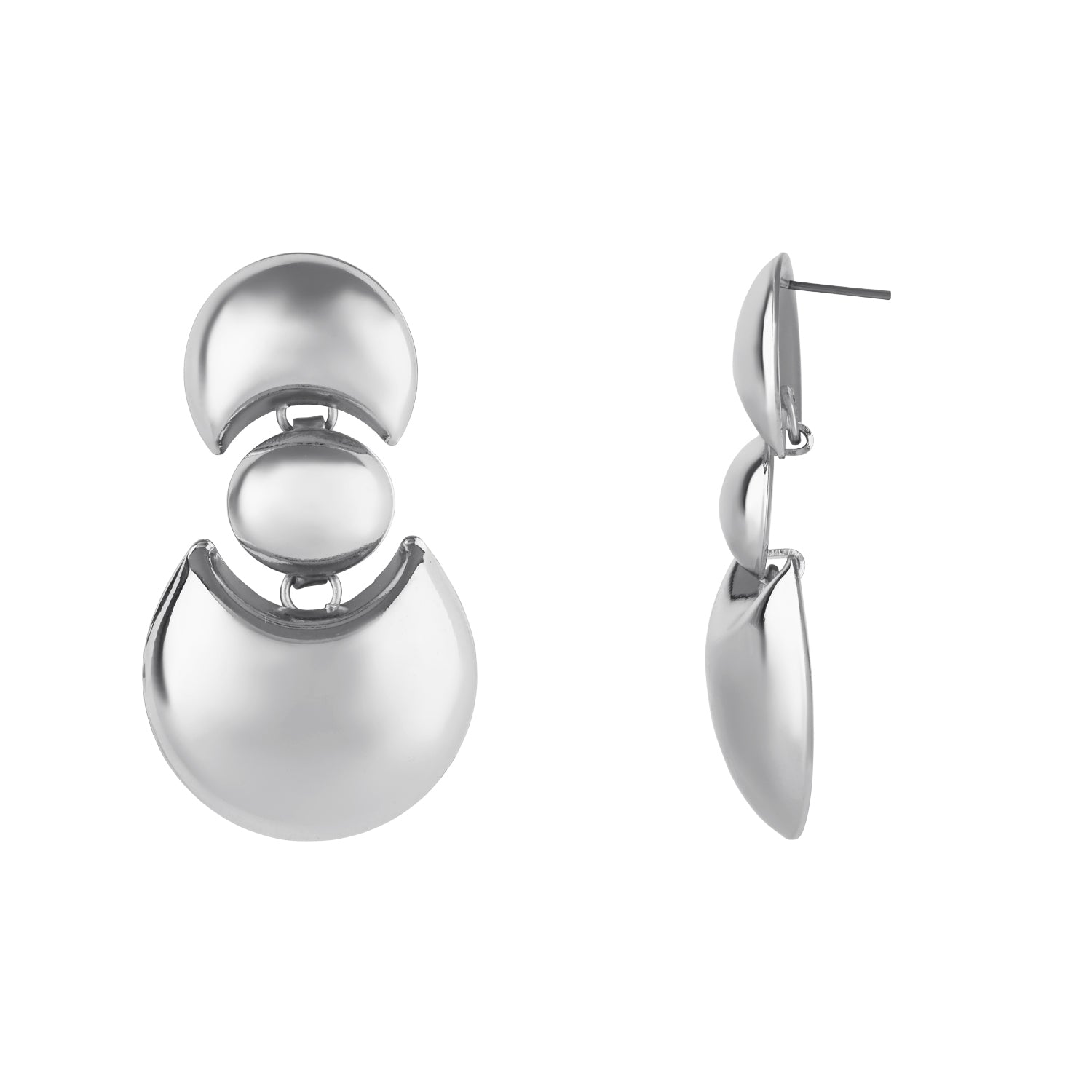 Sienna Silver Statement Earrings