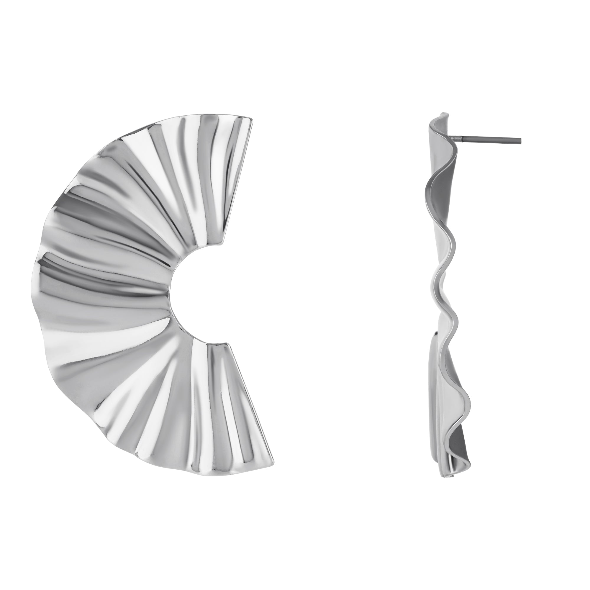 Kylie Silver Statement Earrings