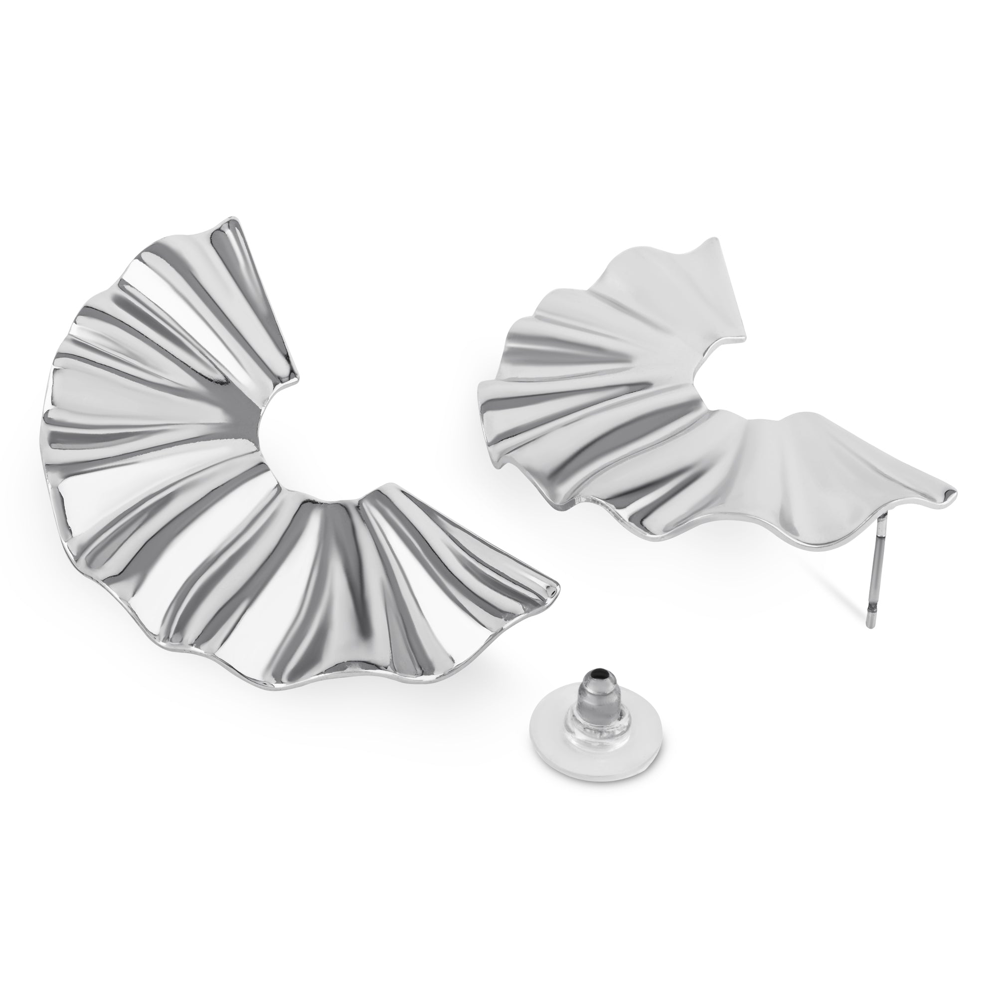 Kylie Silver Statement Earrings
