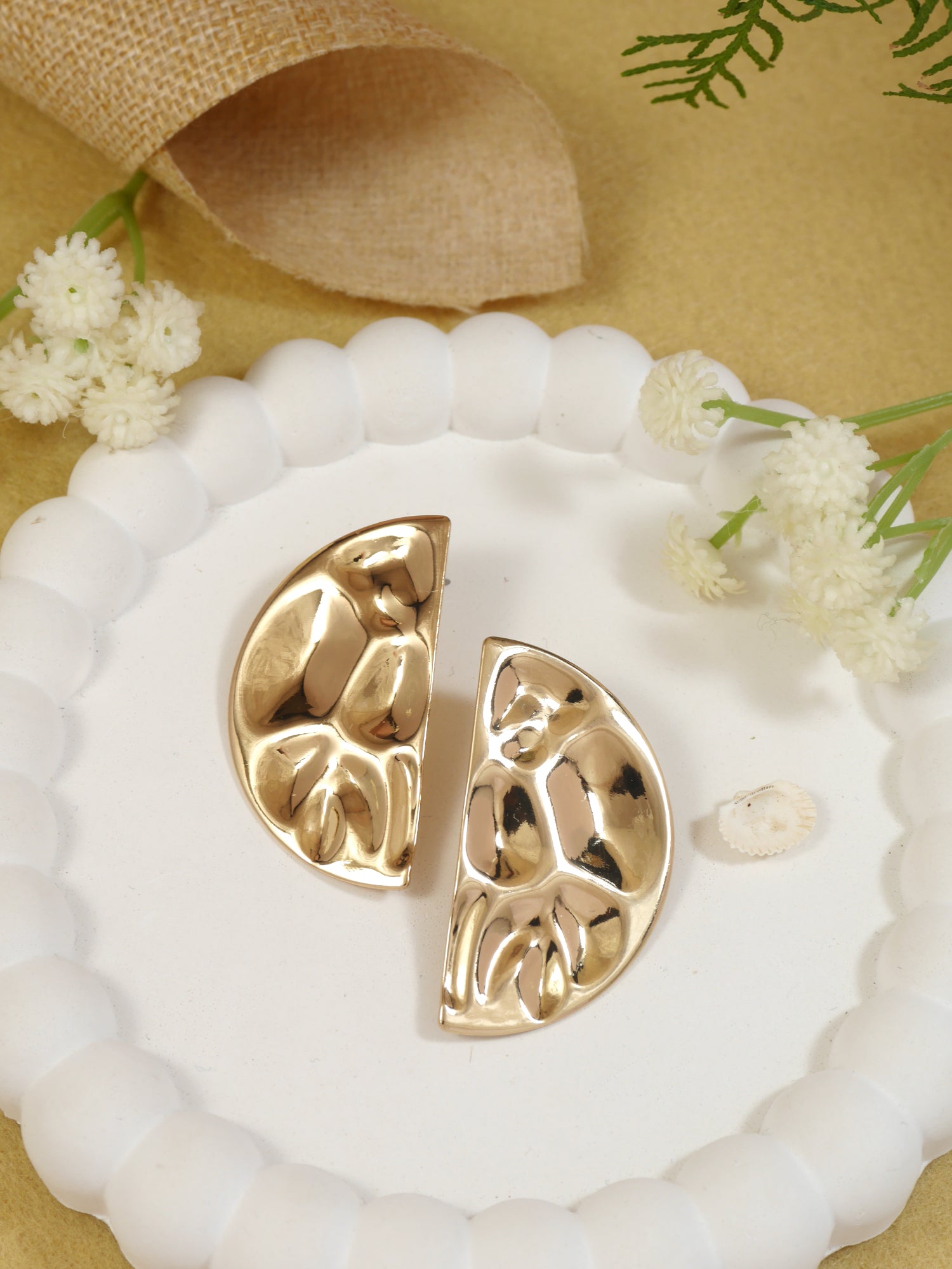 Ashley Gold Statement EArrings