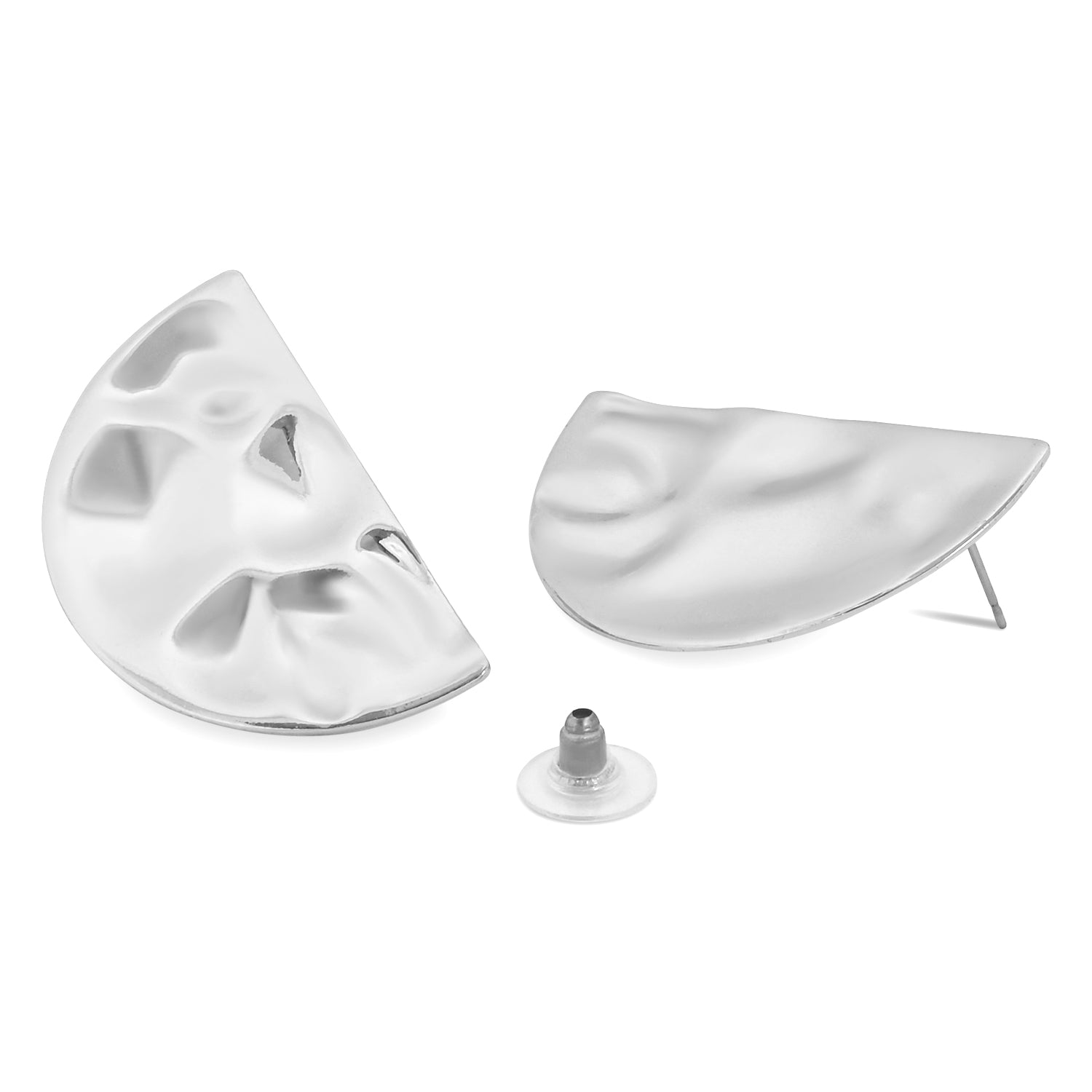 Ashley Silver Statement Earrings