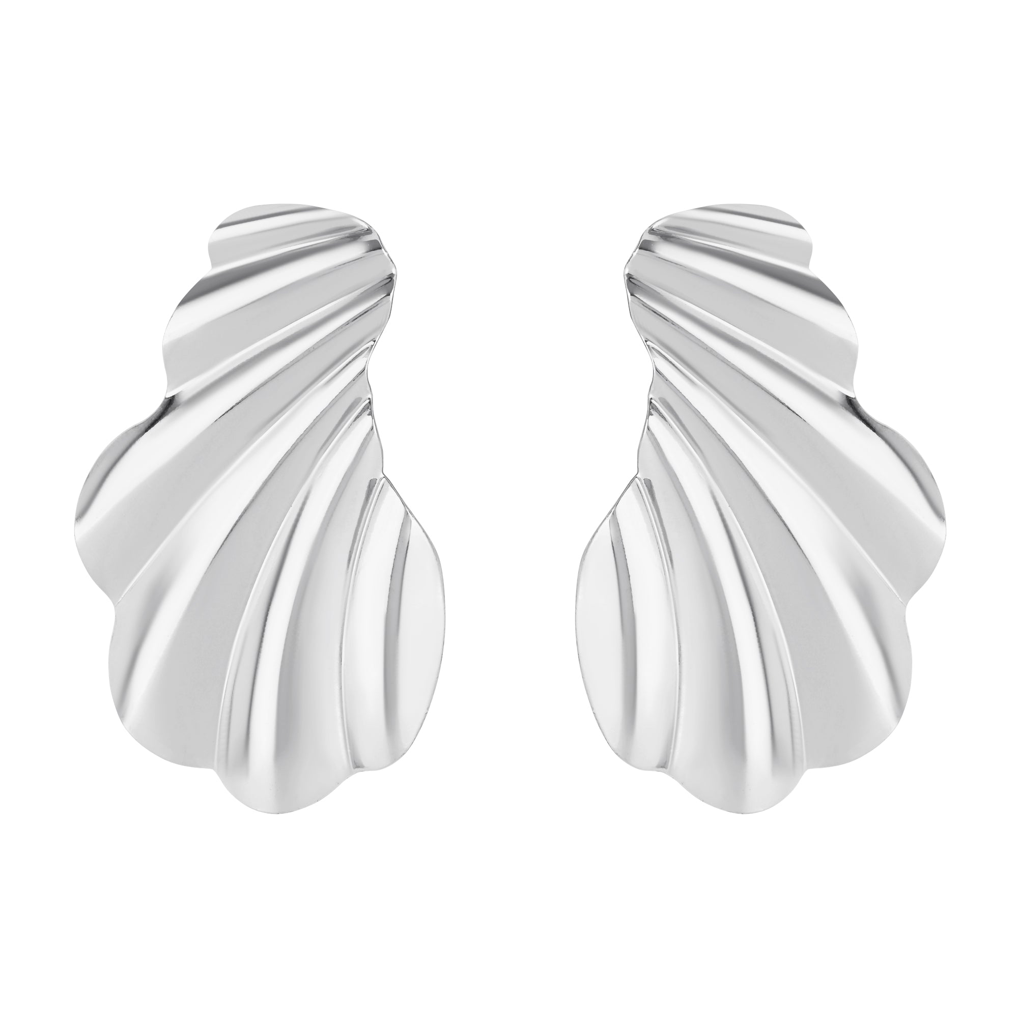 Kaitlyn Silver Statement Earrings