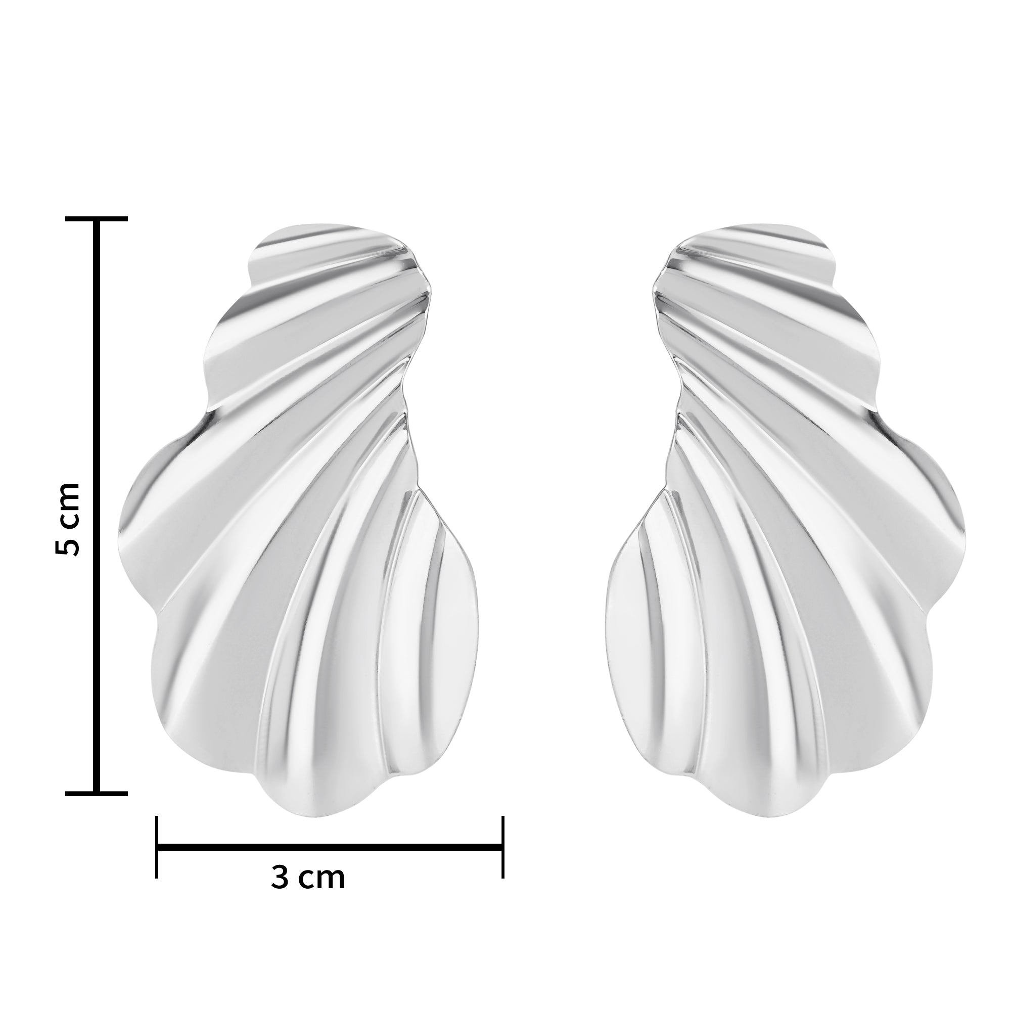 Kaitlyn Silver Statement Earrings