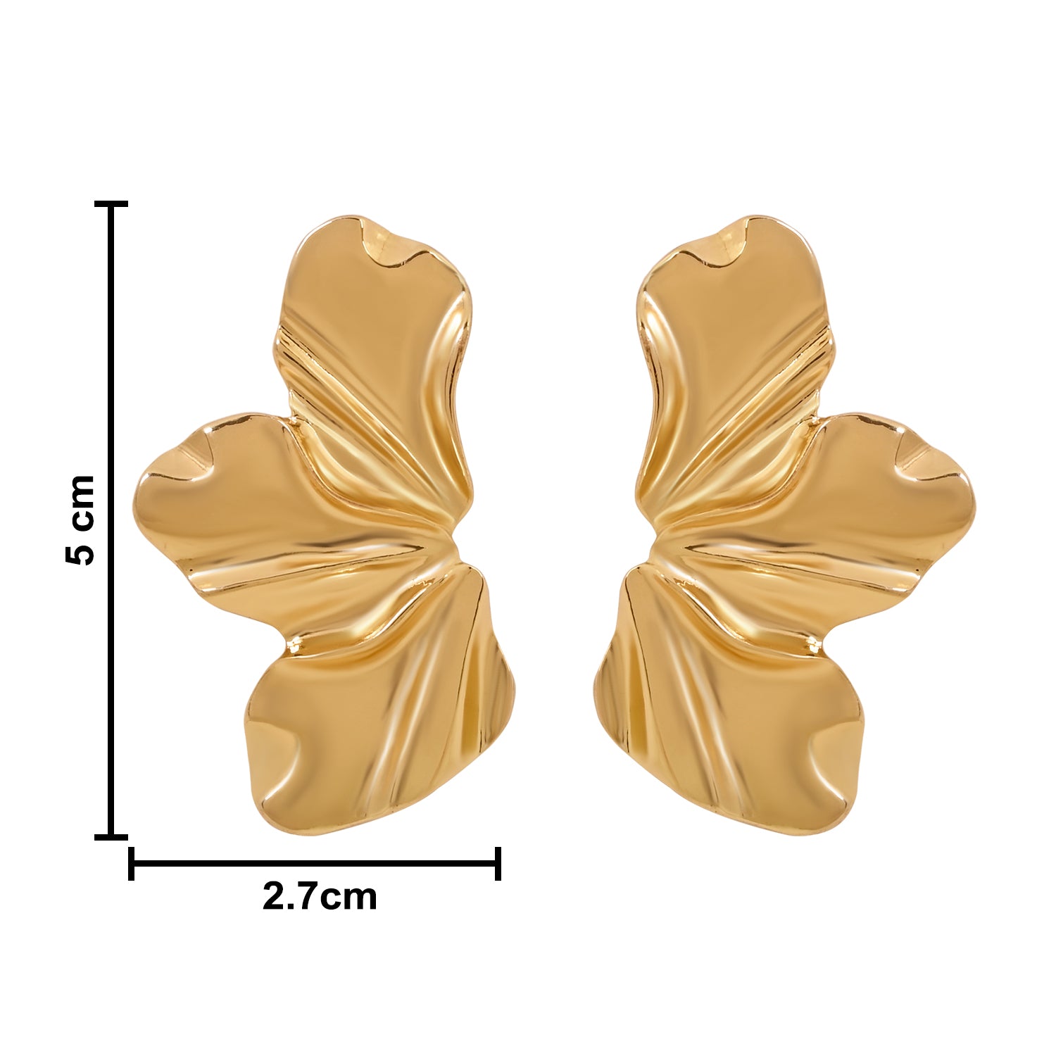 Aura Gold Statement Earrings