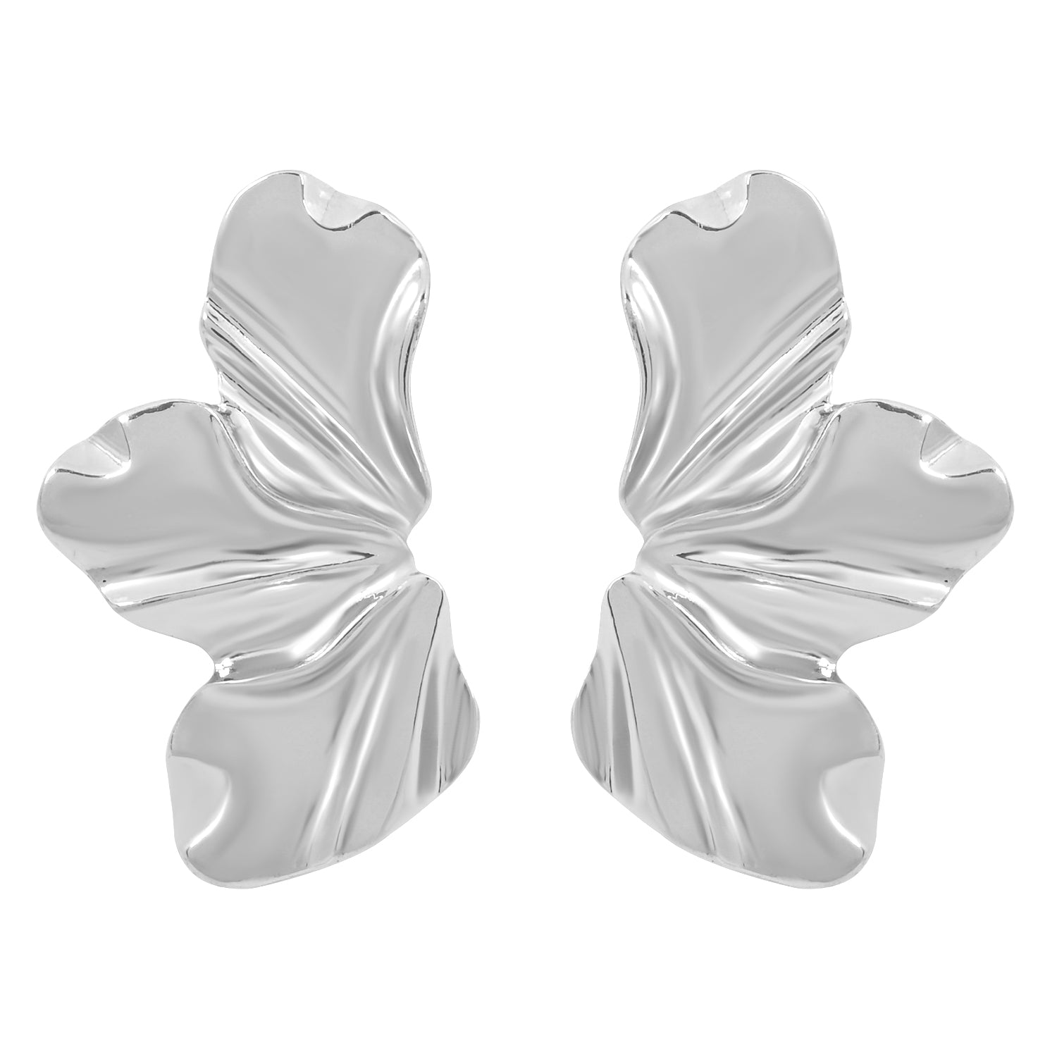 Aura Silver Statement Earrings
