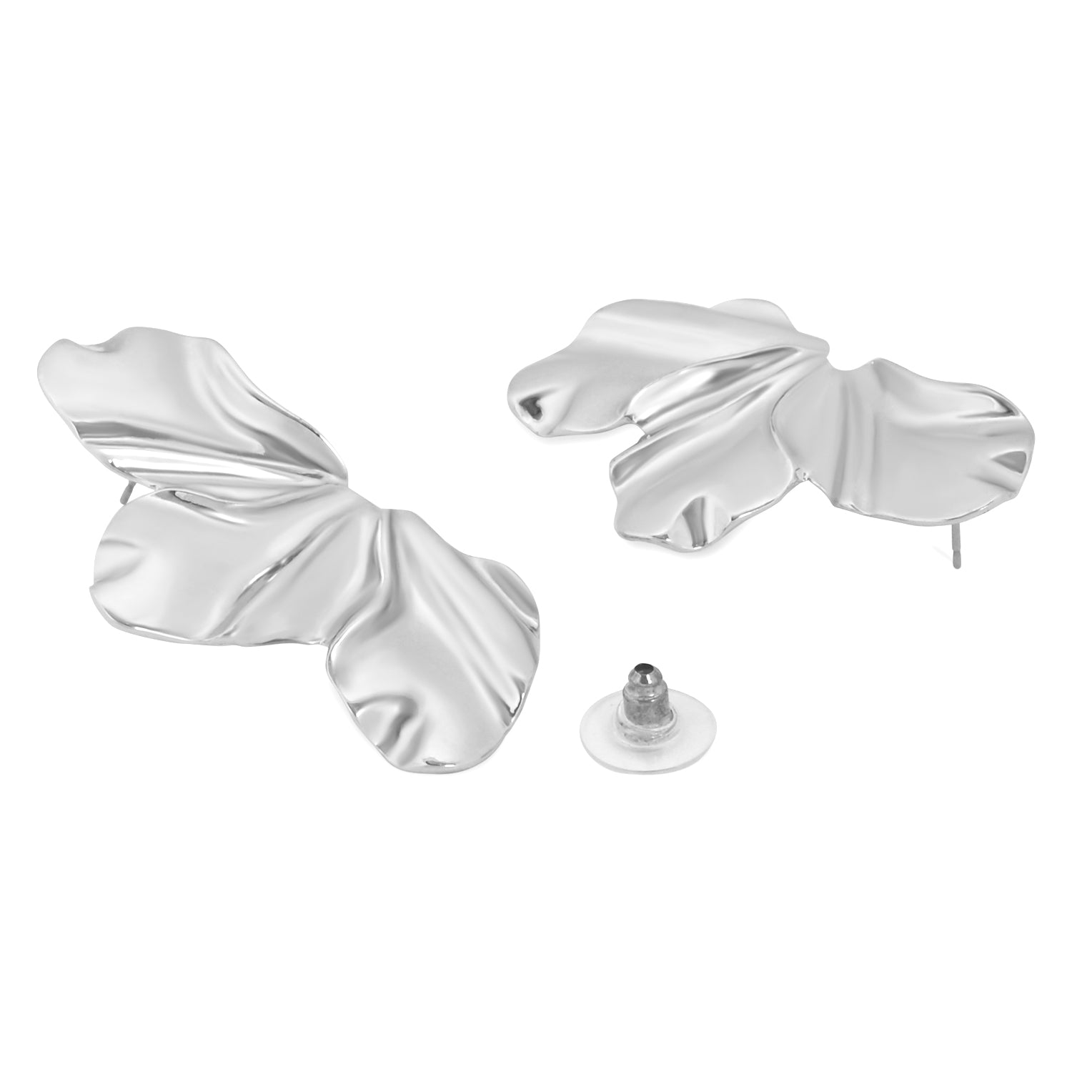 Aura Silver Statement Earrings