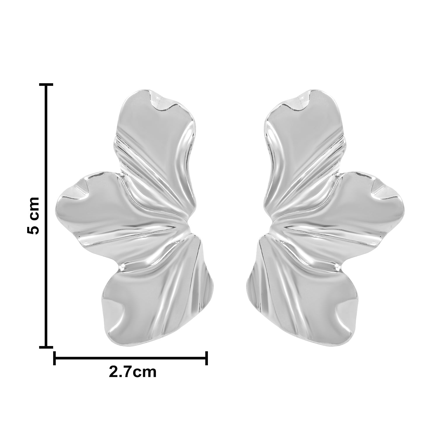 Aura Silver Statement Earrings