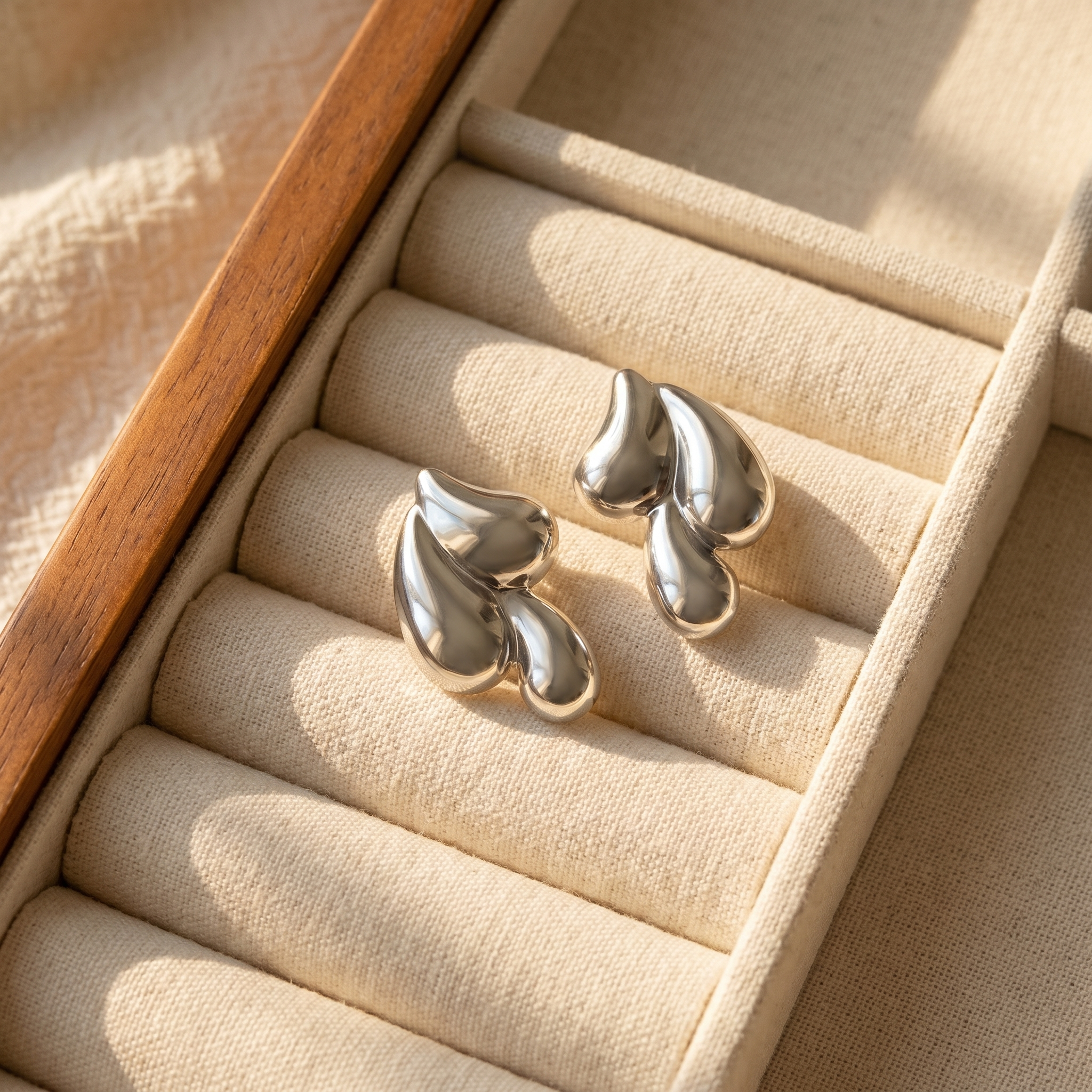 Veronica Silver Statement Earrings