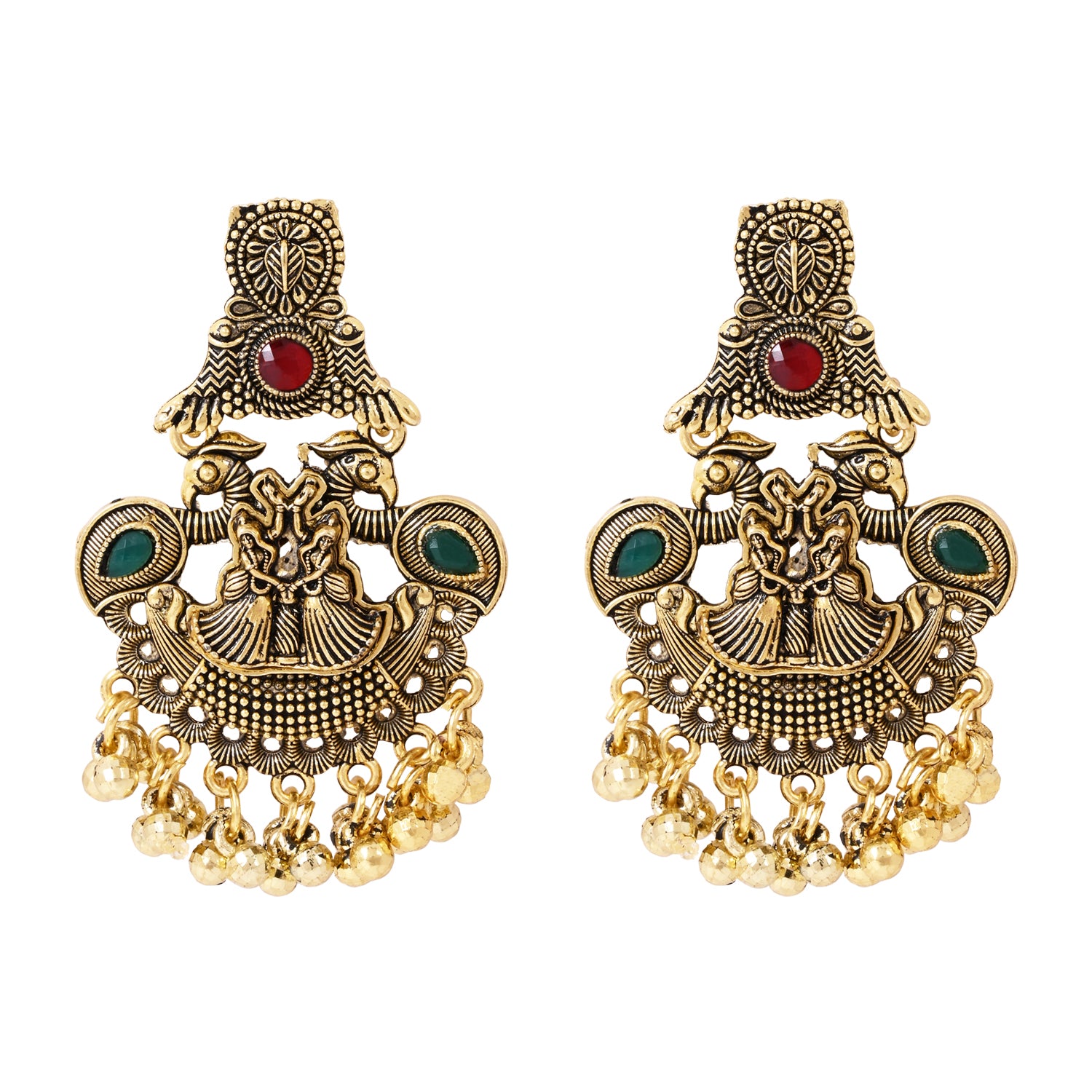 Vintage-Style Antique Earrings - Ethnic & Festive Wear