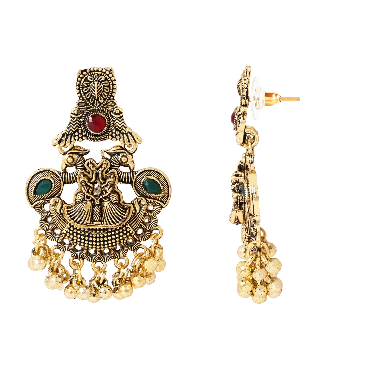 Vintage-Style Antique Earrings - Ethnic & Festive Wear